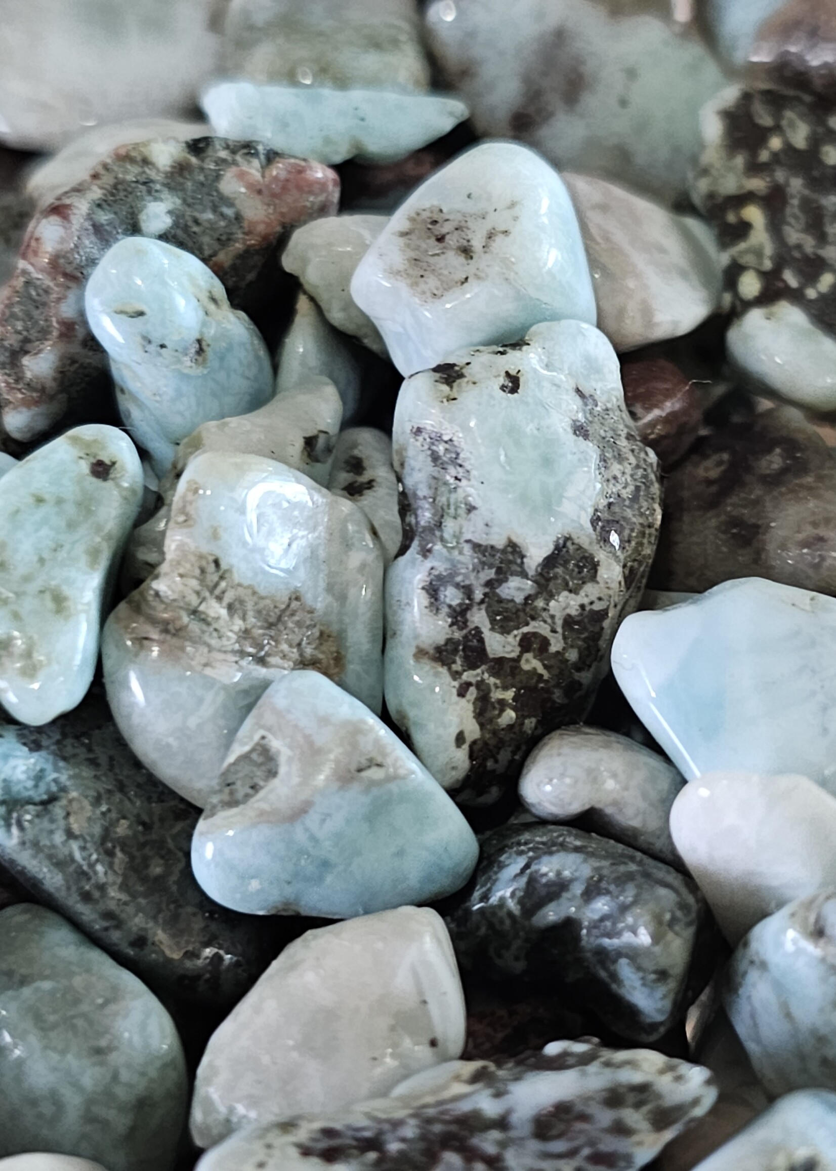 Larimar Tumbled, Small