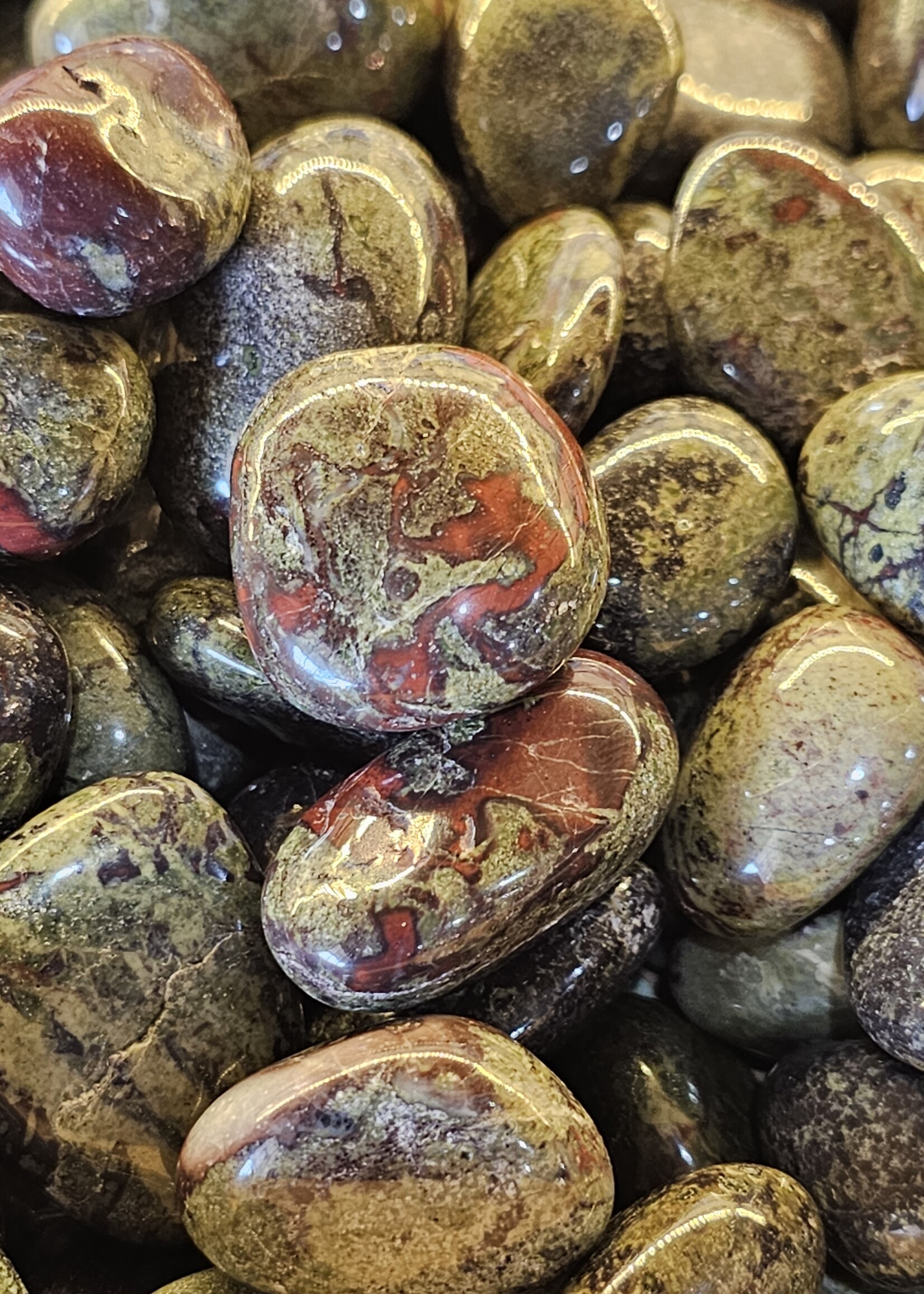 Dragon Blood Jasper Tumbled, Medium