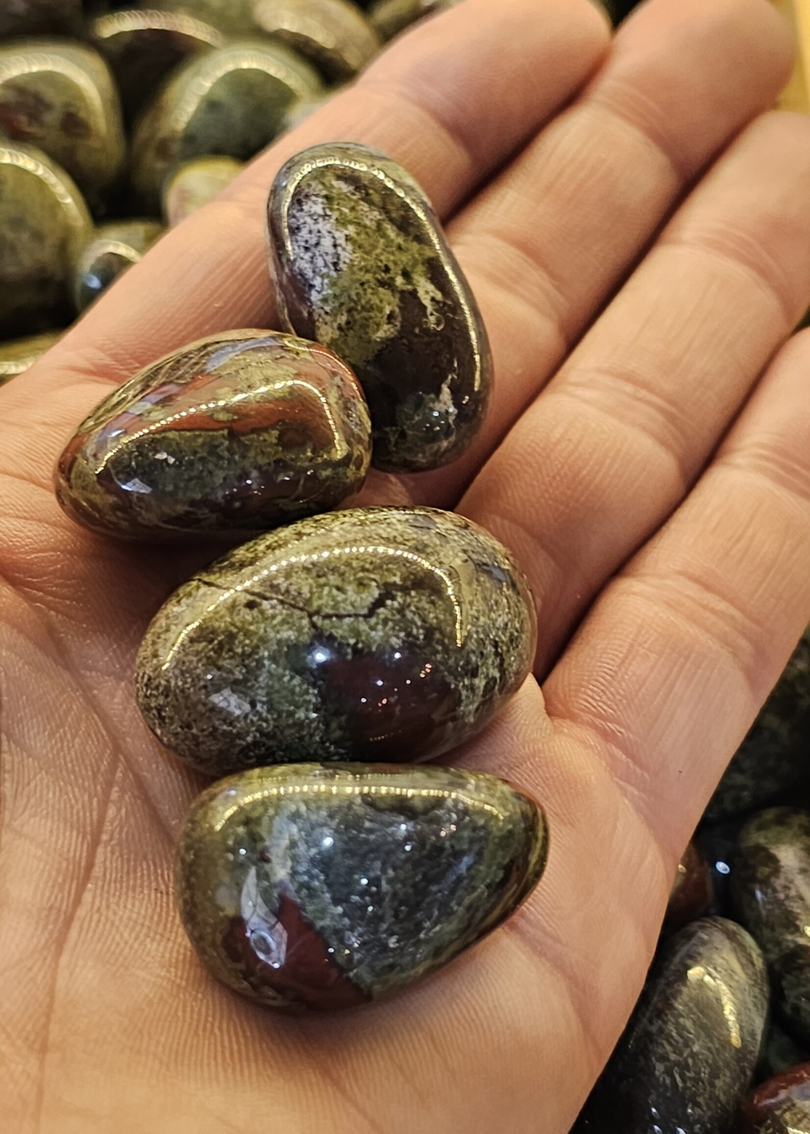 Dragon Blood Jasper Tumbled, Medium