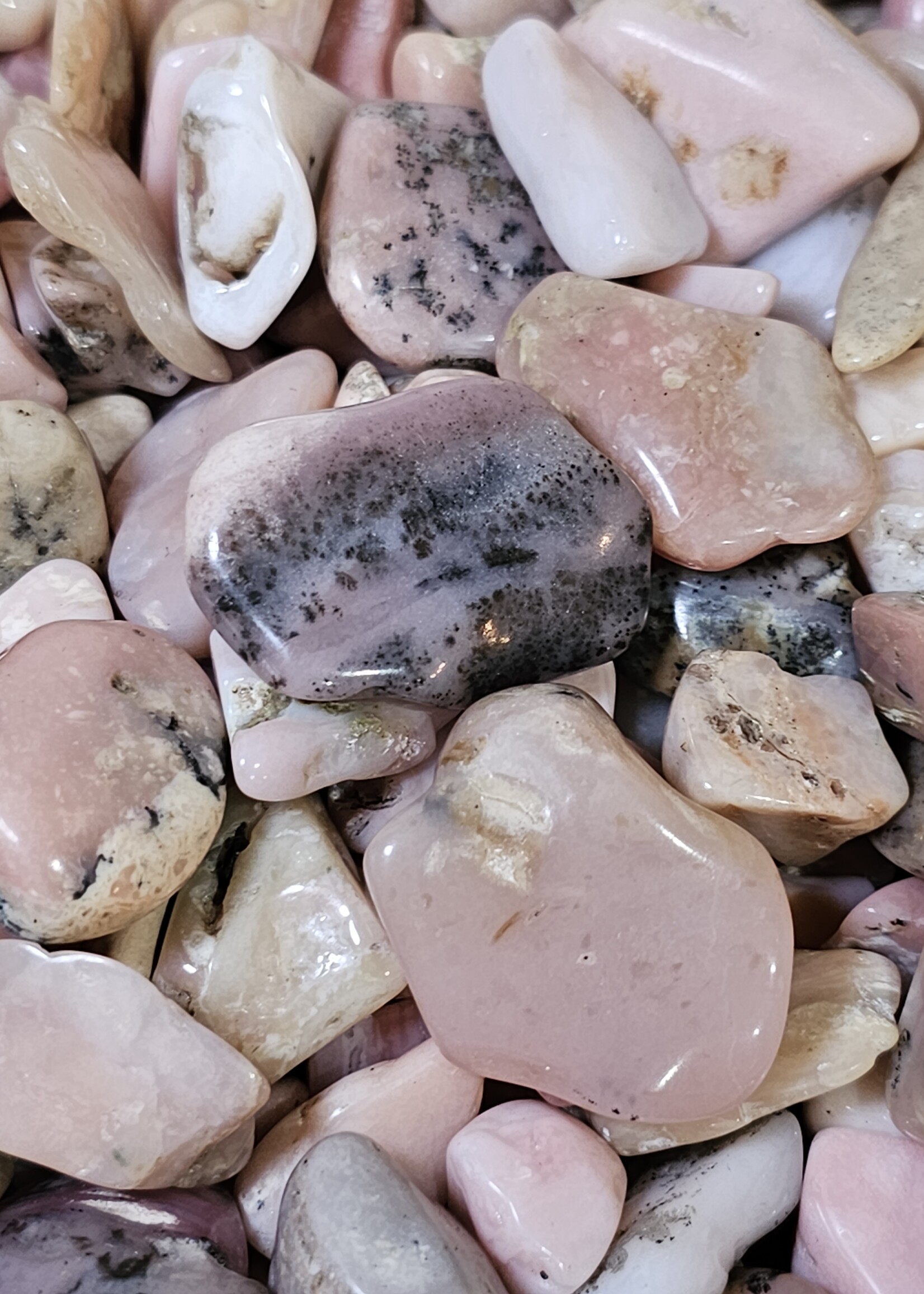 Pink Opal Tumbled, Peru