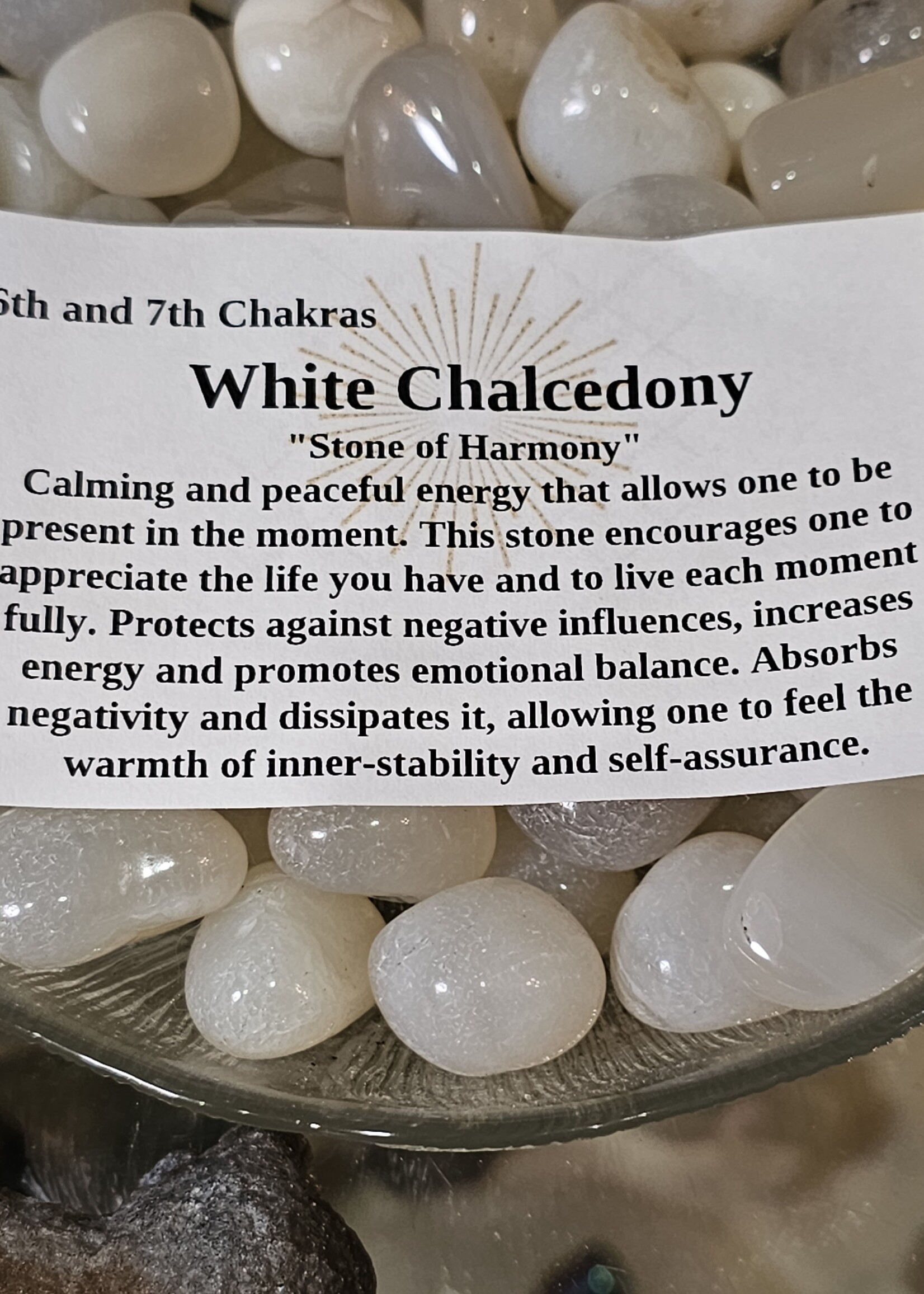 White Chalcedony Tumbled