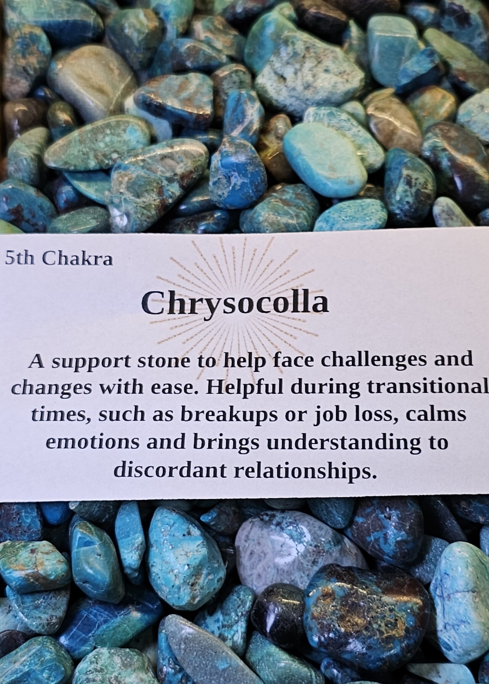 Chrysocolla Tumbled, Small