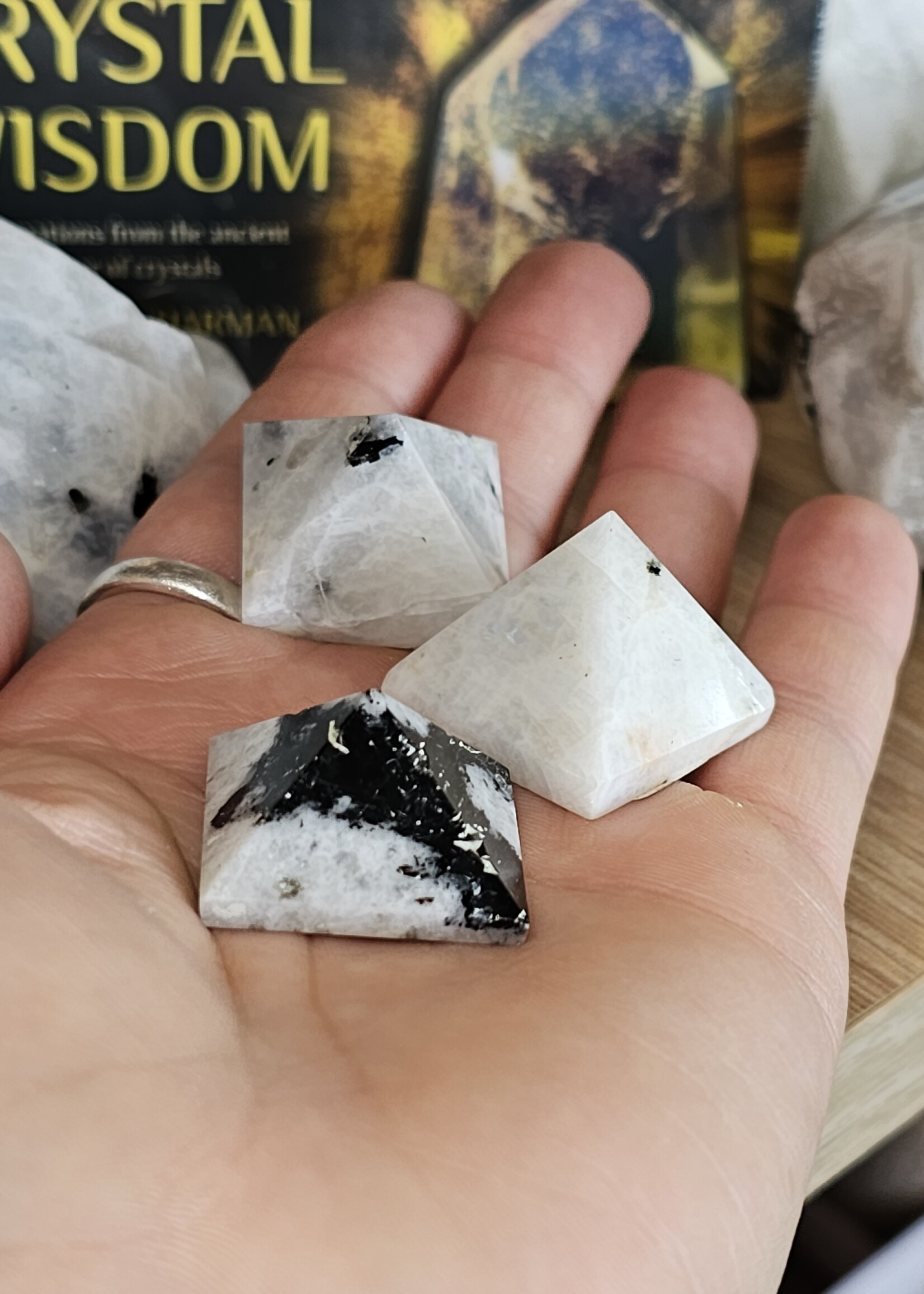 Rainbow Moonstone Pyramid 1" Base