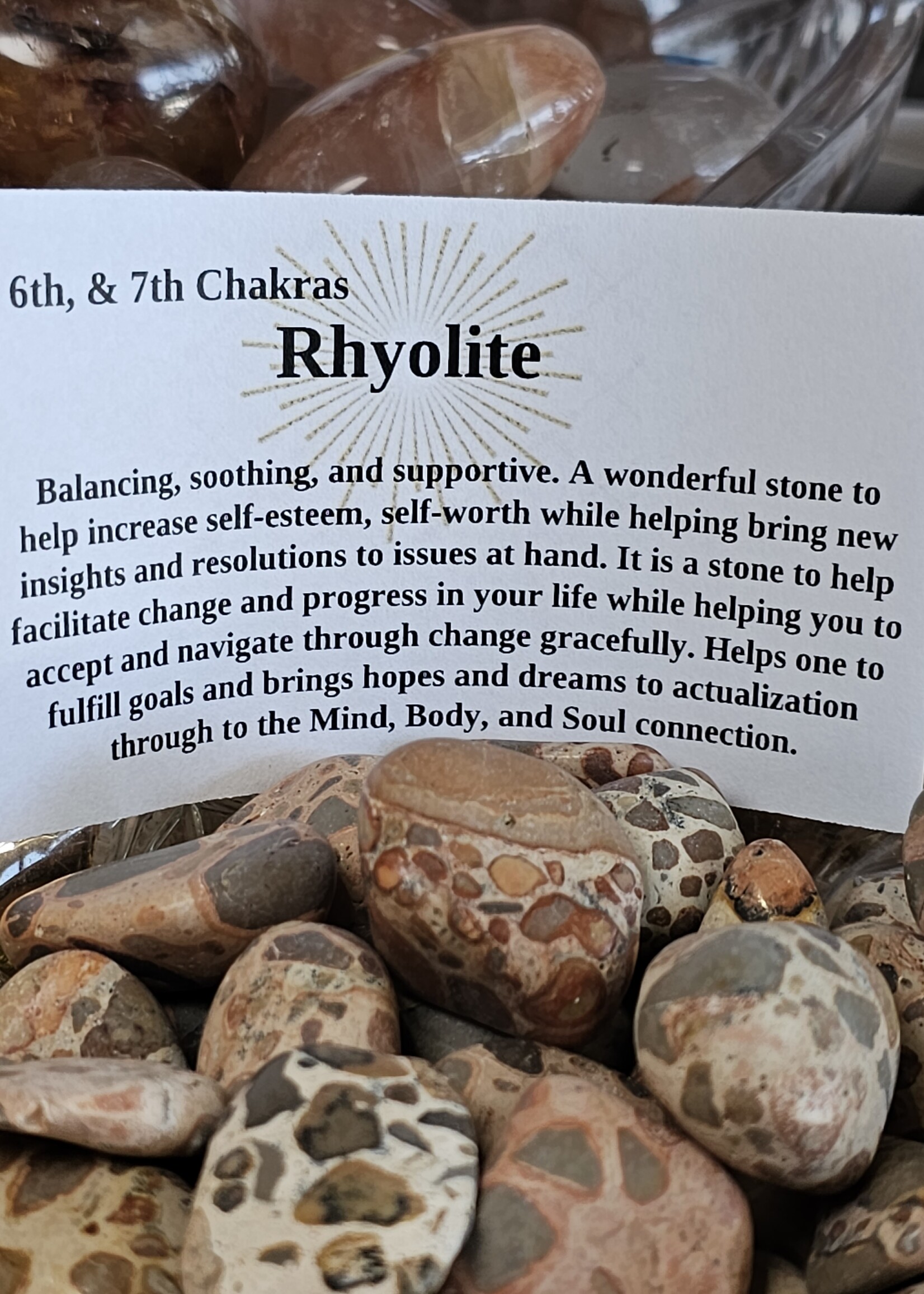 Rhyolite (Brown) Tumbled, Medium