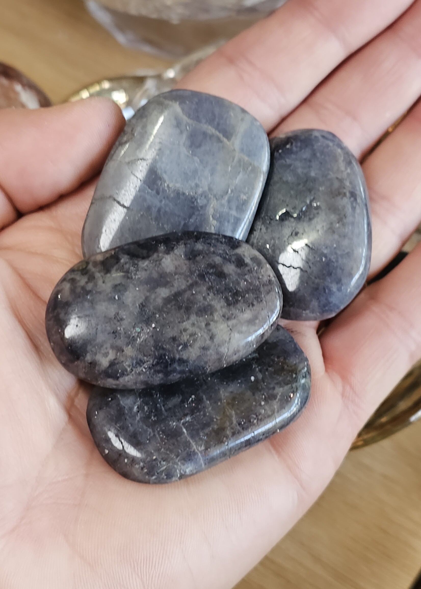 Iolite Worry Stone 2" x 1"