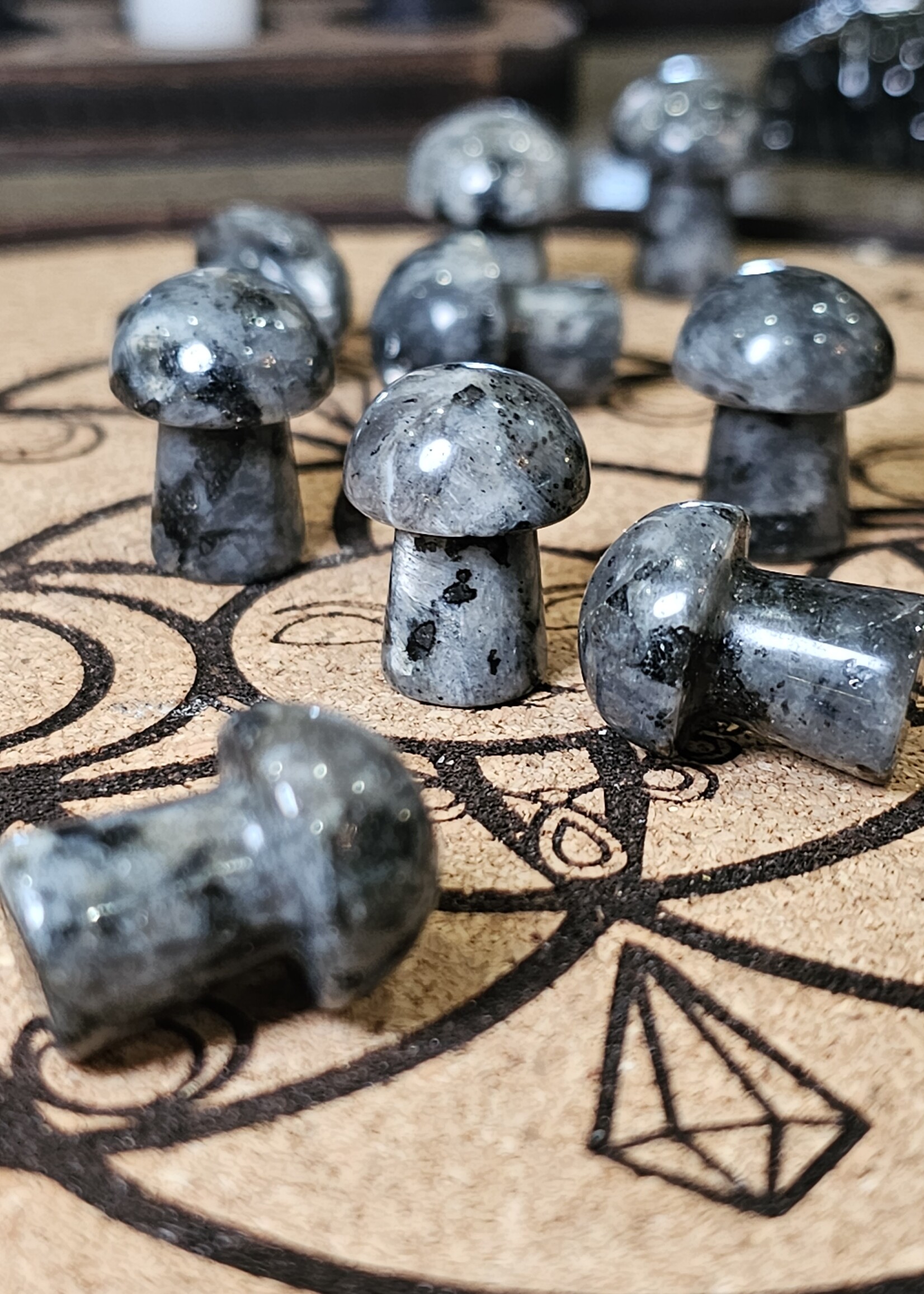 Larvikite Mushroom 1"