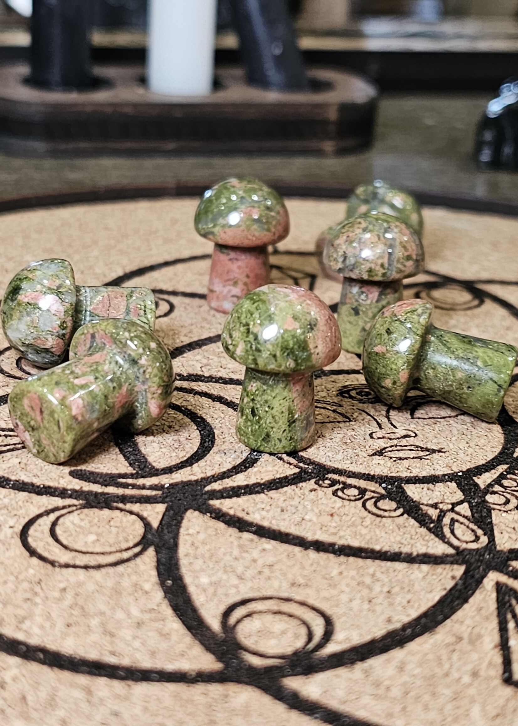 Unakite Mushroom 1"