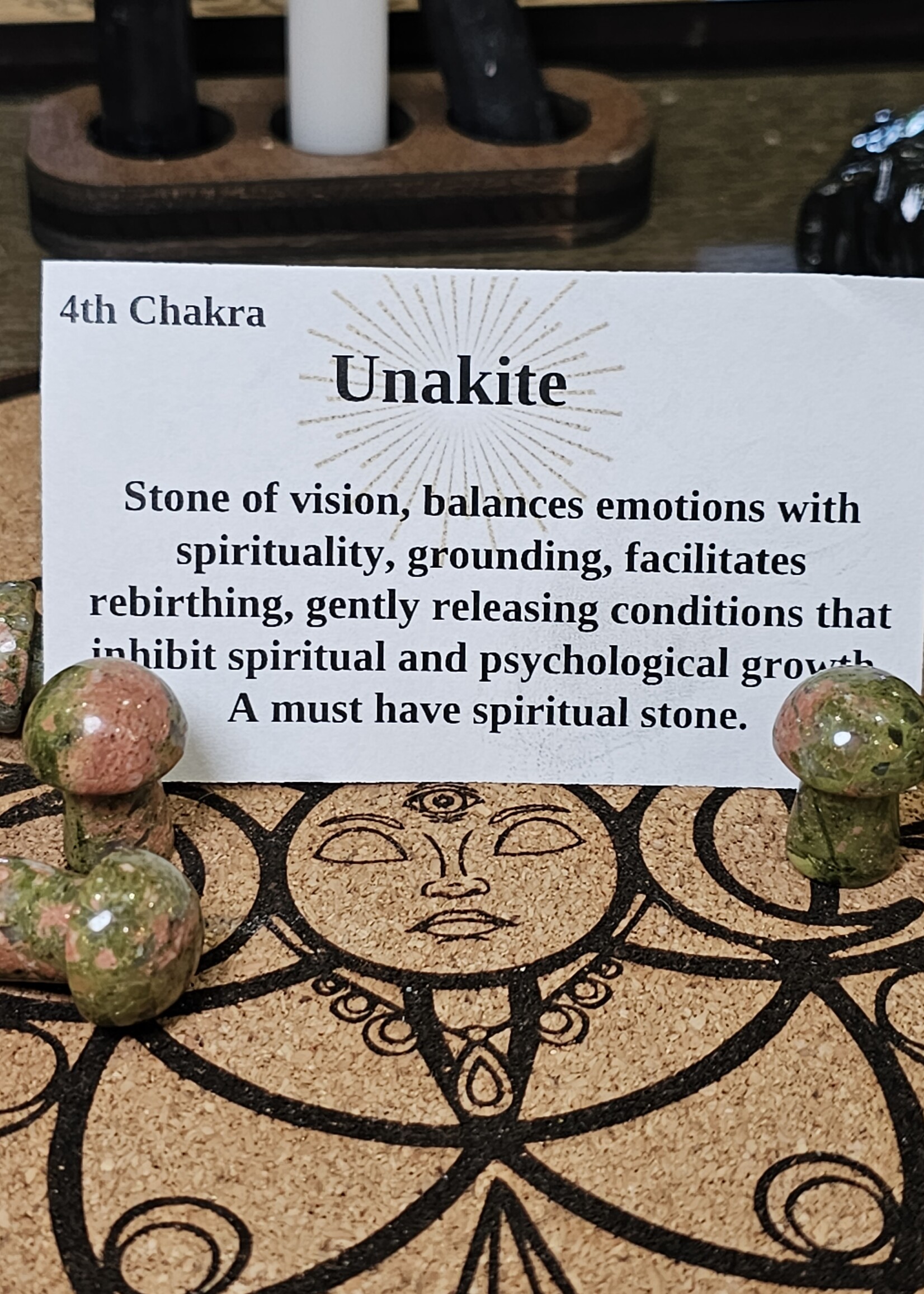 Unakite Mushroom 1"