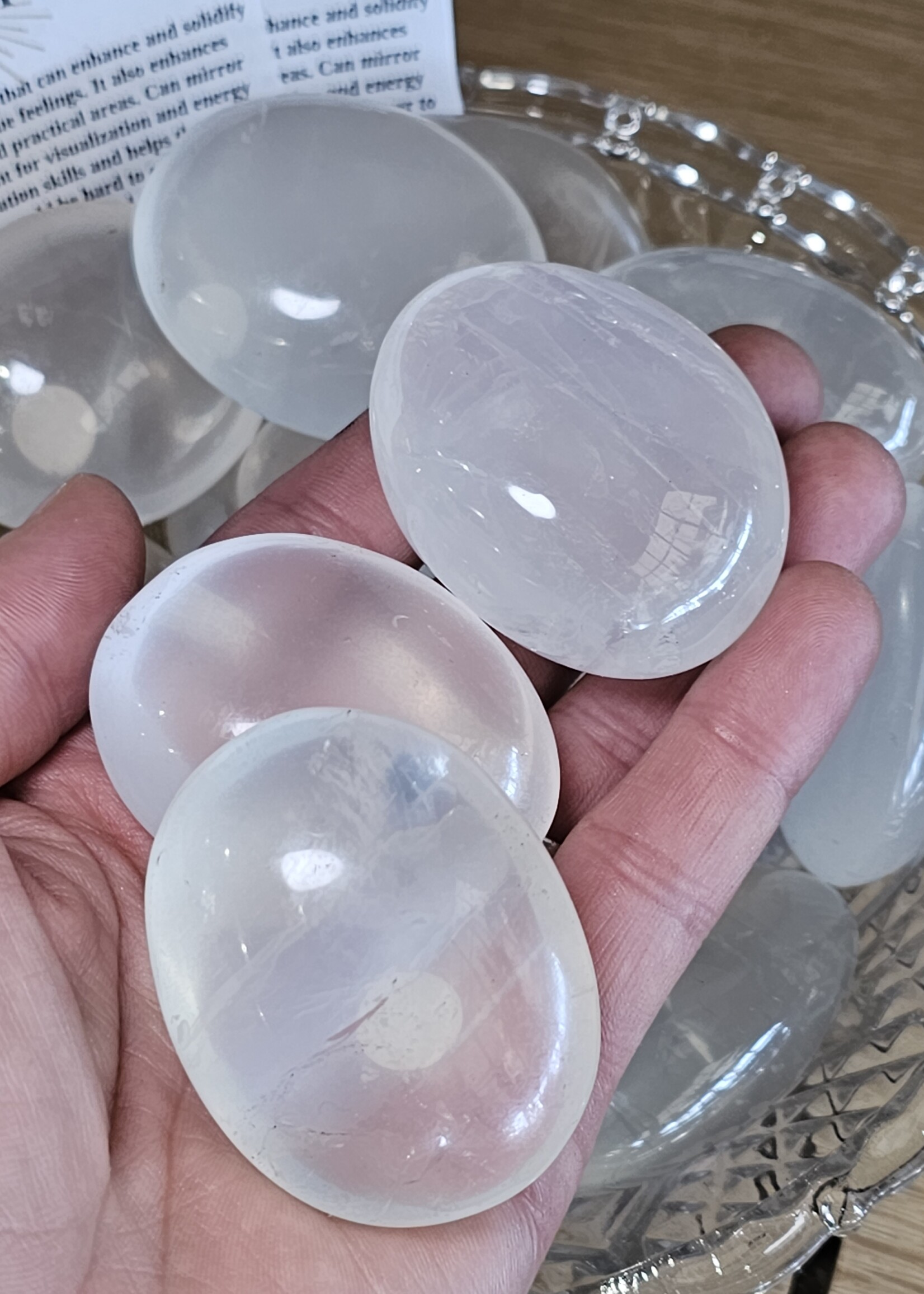 Girasol Quartz, Palm Stone 1.5"x 2"