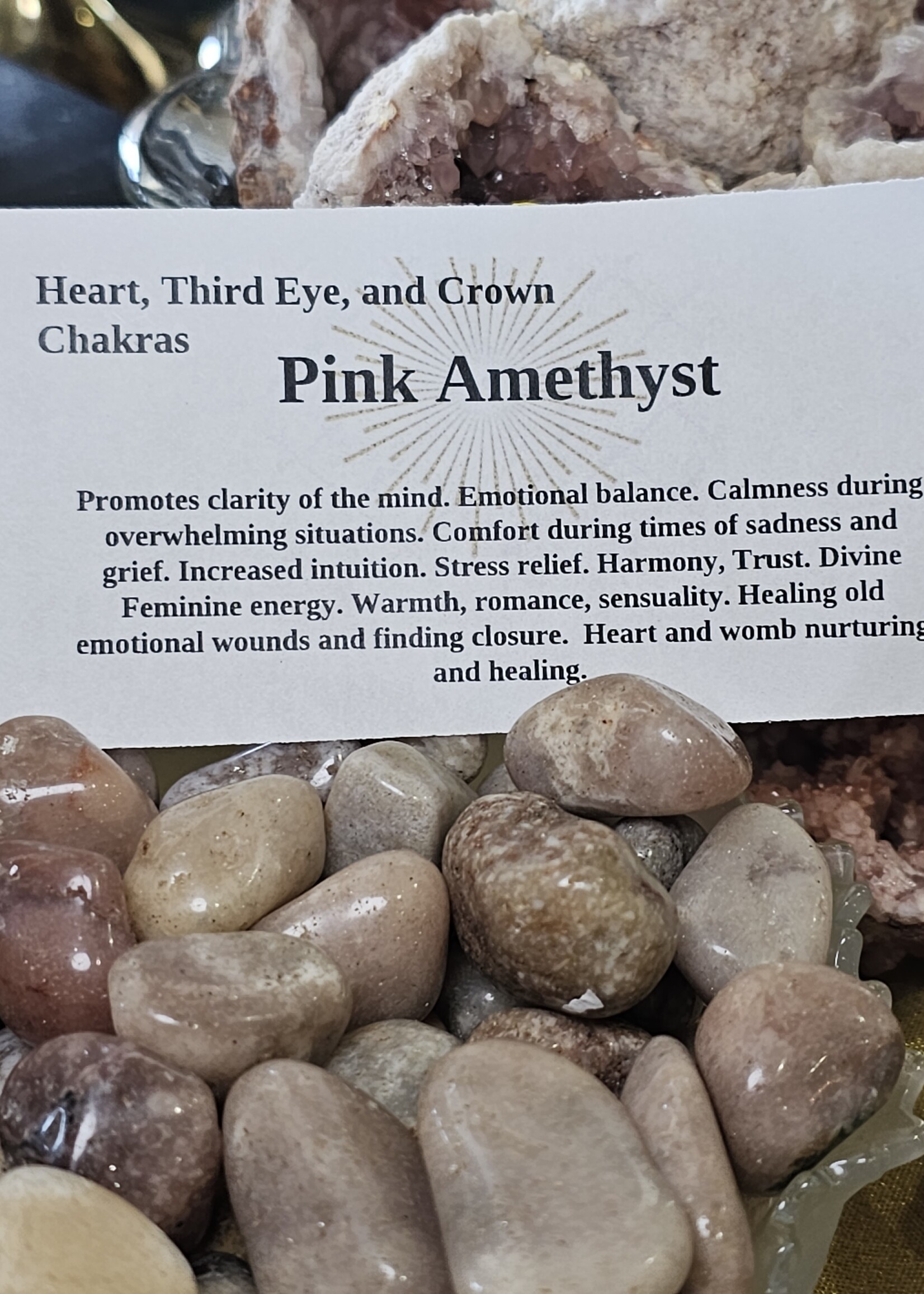 Pink Amethyst Tumbled