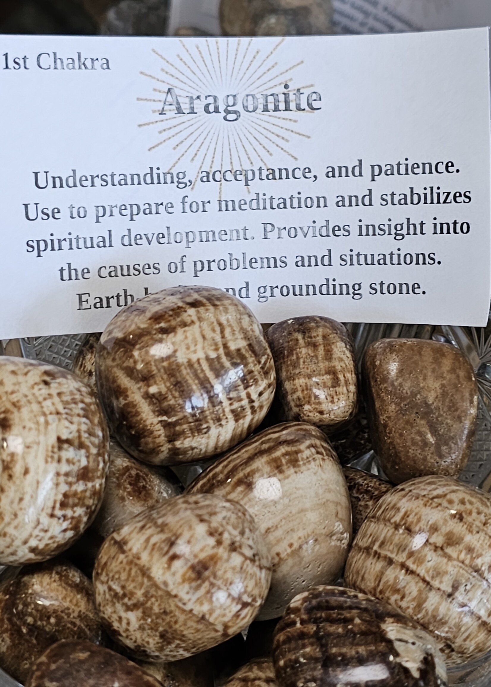 Aragonite Tumbled, Large