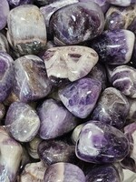 Chevron Amethyst Tumbled, Large
