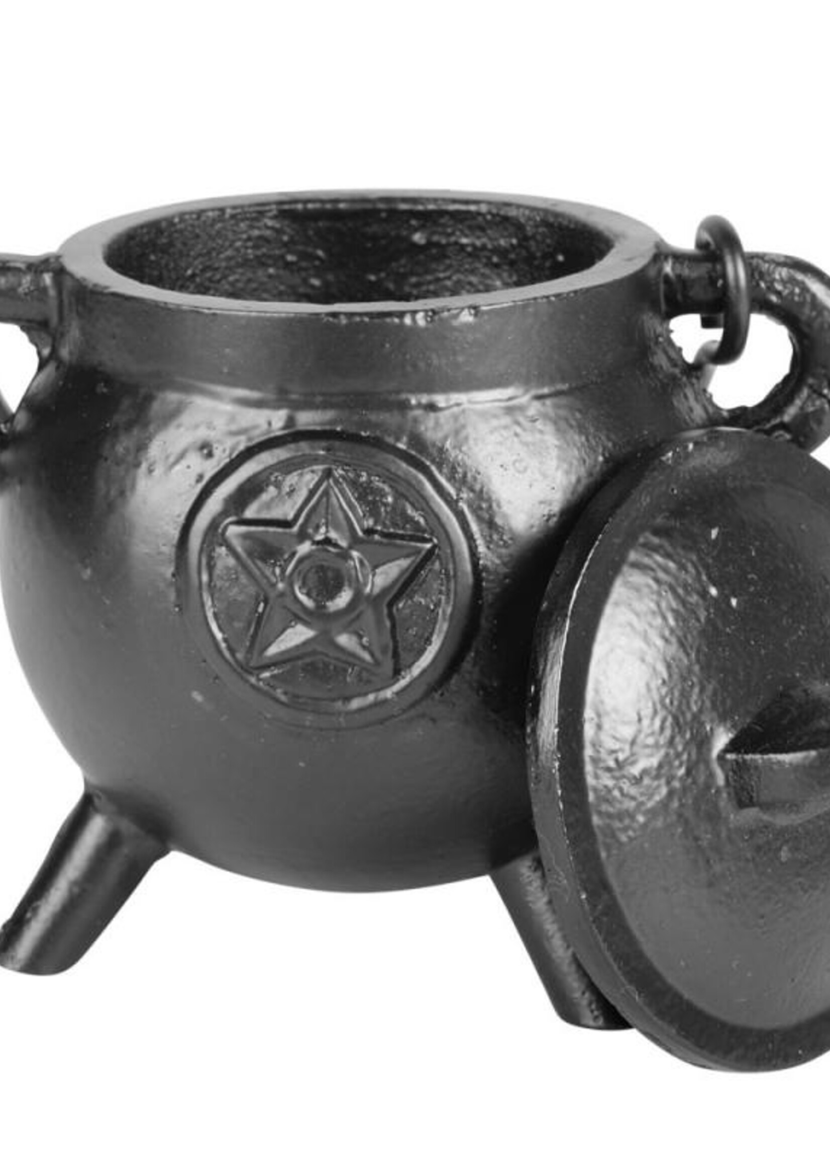 Cauldron Cast Iron with Pentagram 2.75" x 4.25"