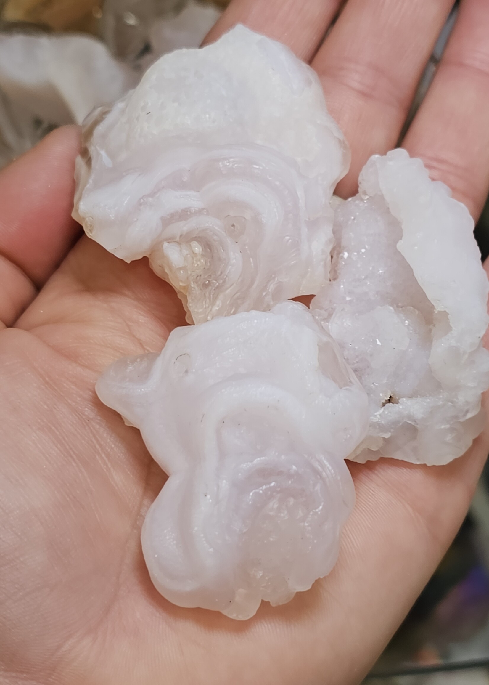 Pink Rose Chalcedony Natural Formation 1.5" x 2"