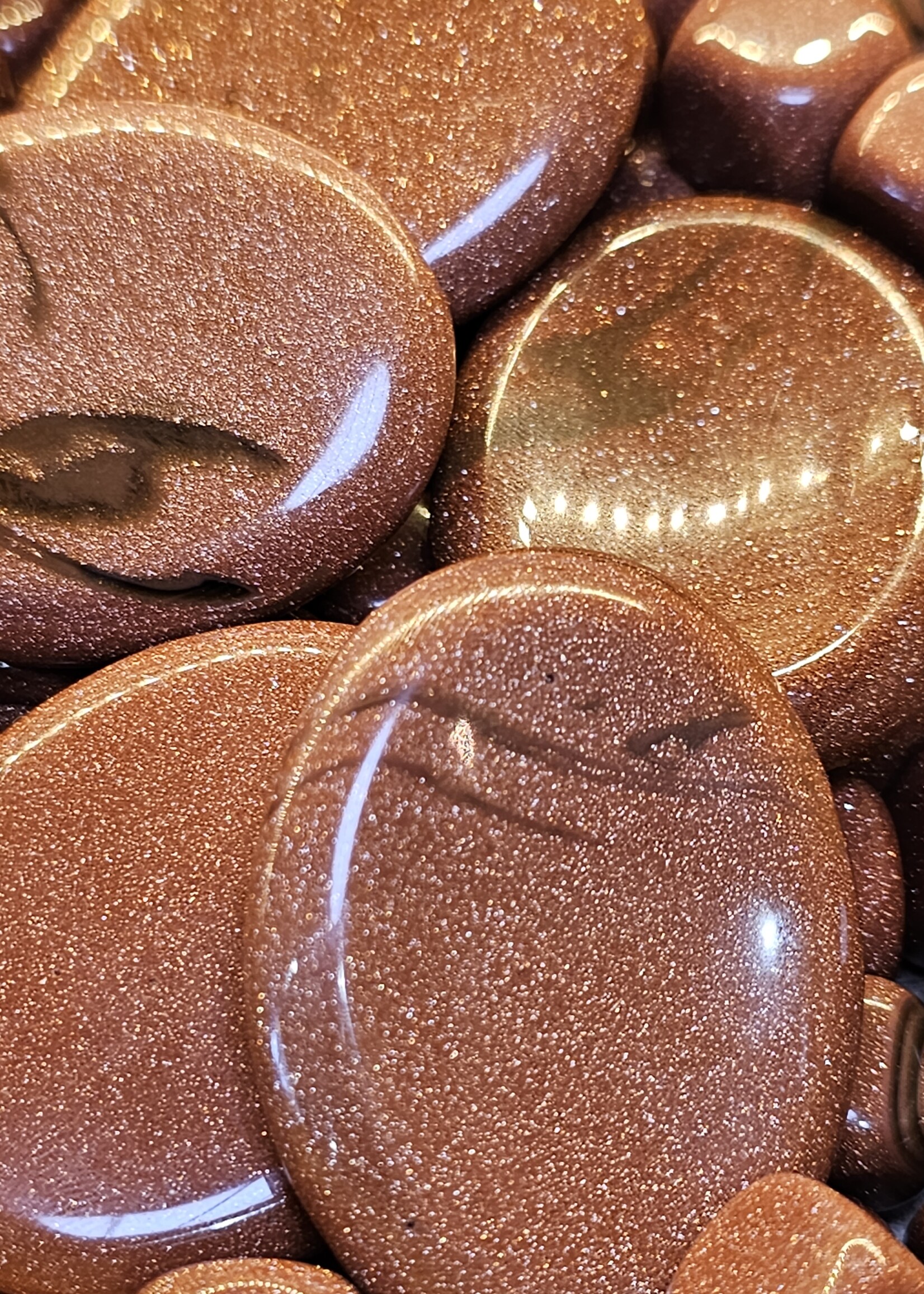 Goldstone Worry Stone 1.5" x 2"