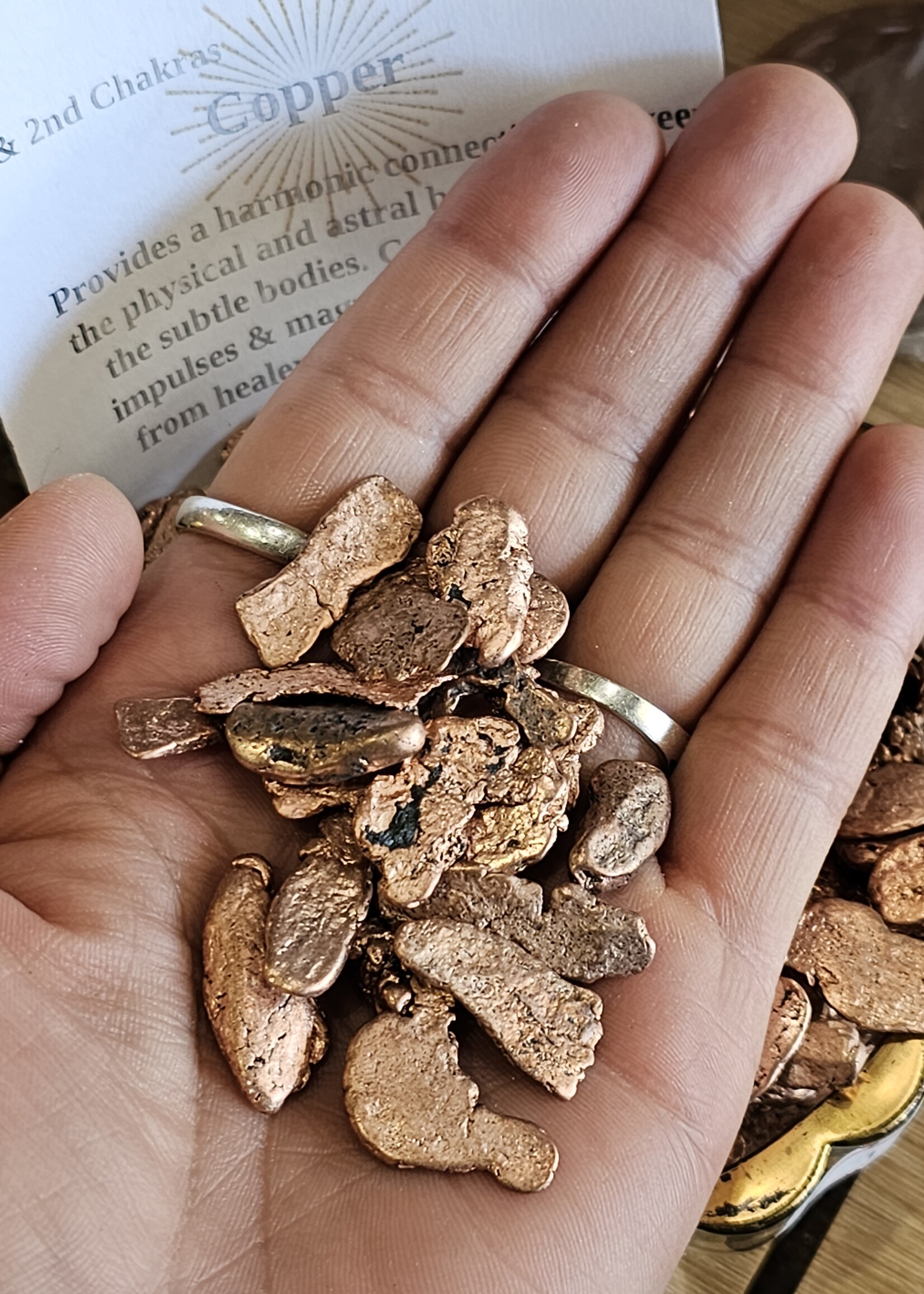 Copper Rough Flakes 1/2"