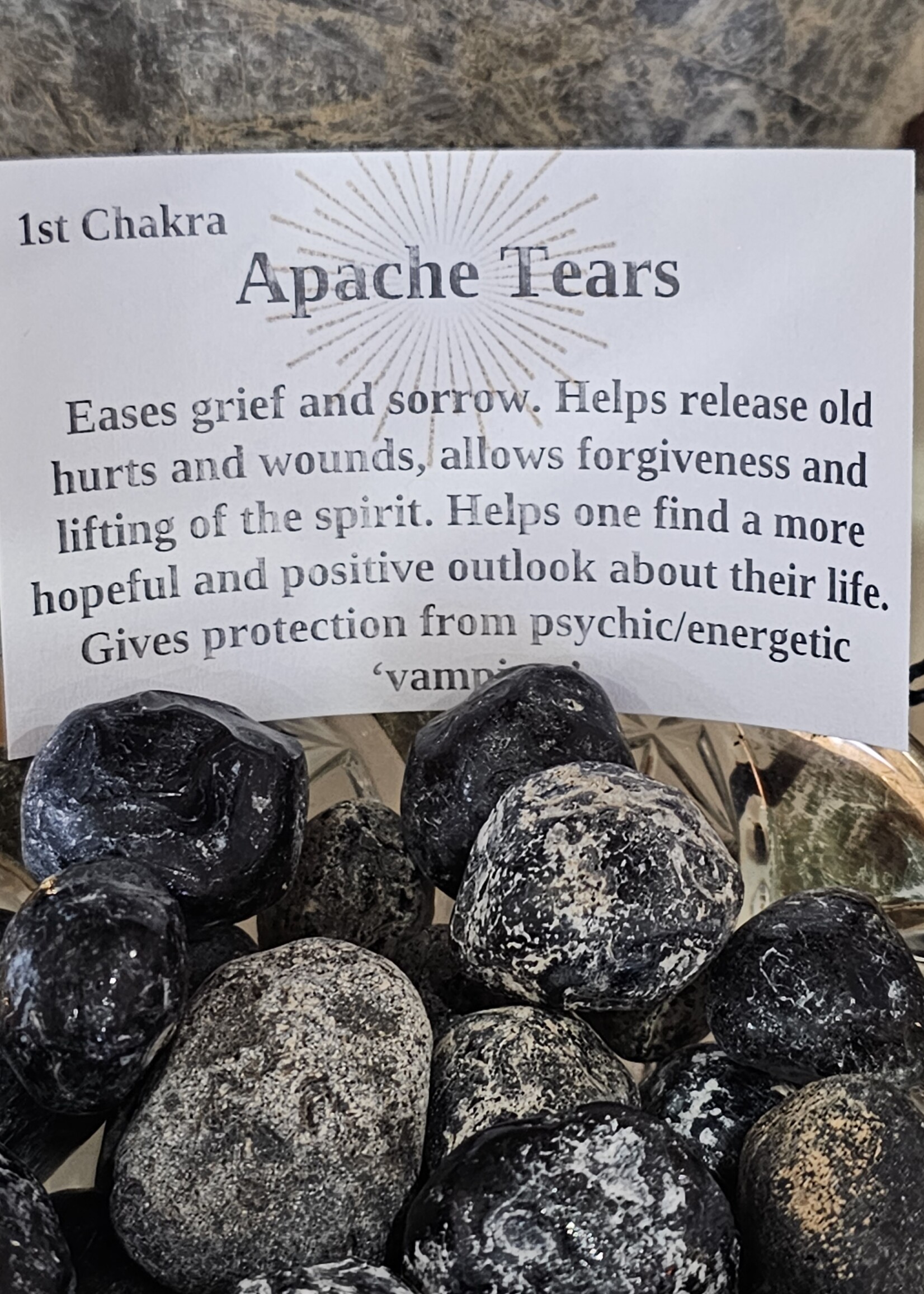 Apache Tears Natural Pebble