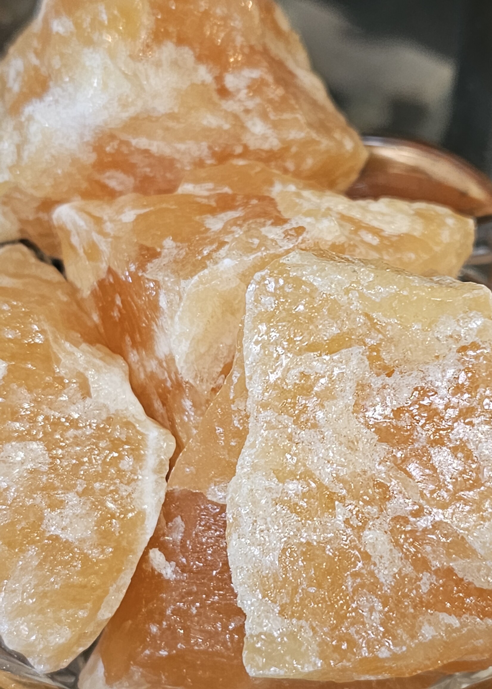 Orange Calcite Rough Chunk 2x2"