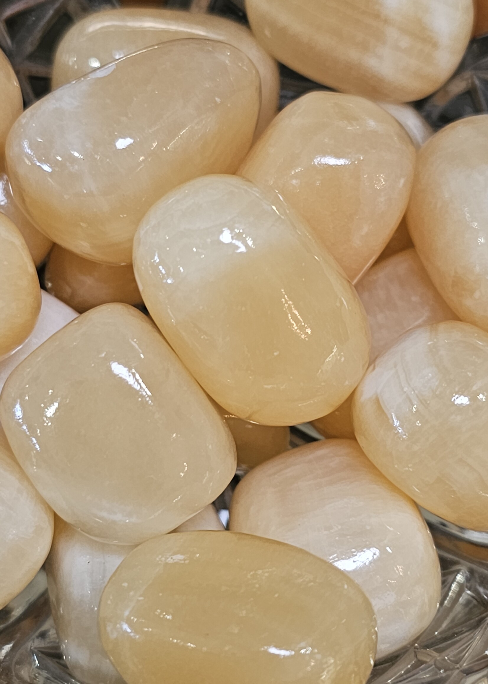 Orange Calcite Tumbled, Large