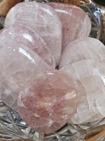 Pink Calcite Worry Stone