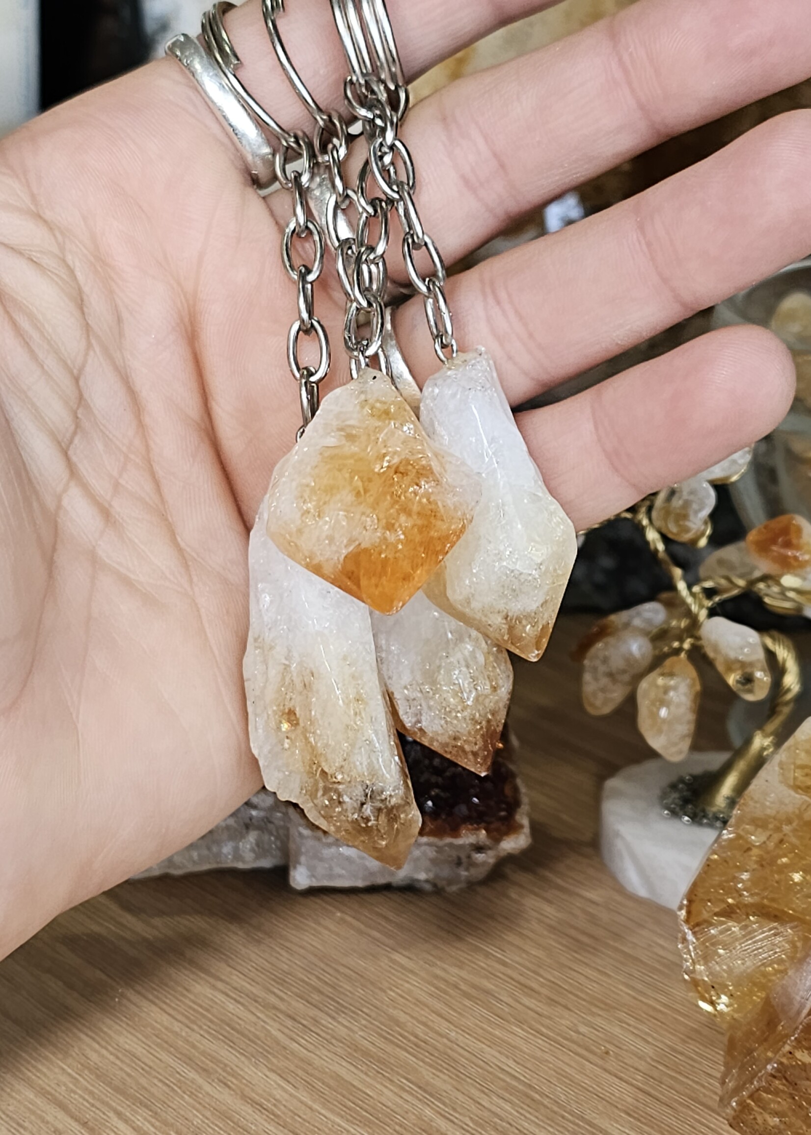 Citrine Point Keychain