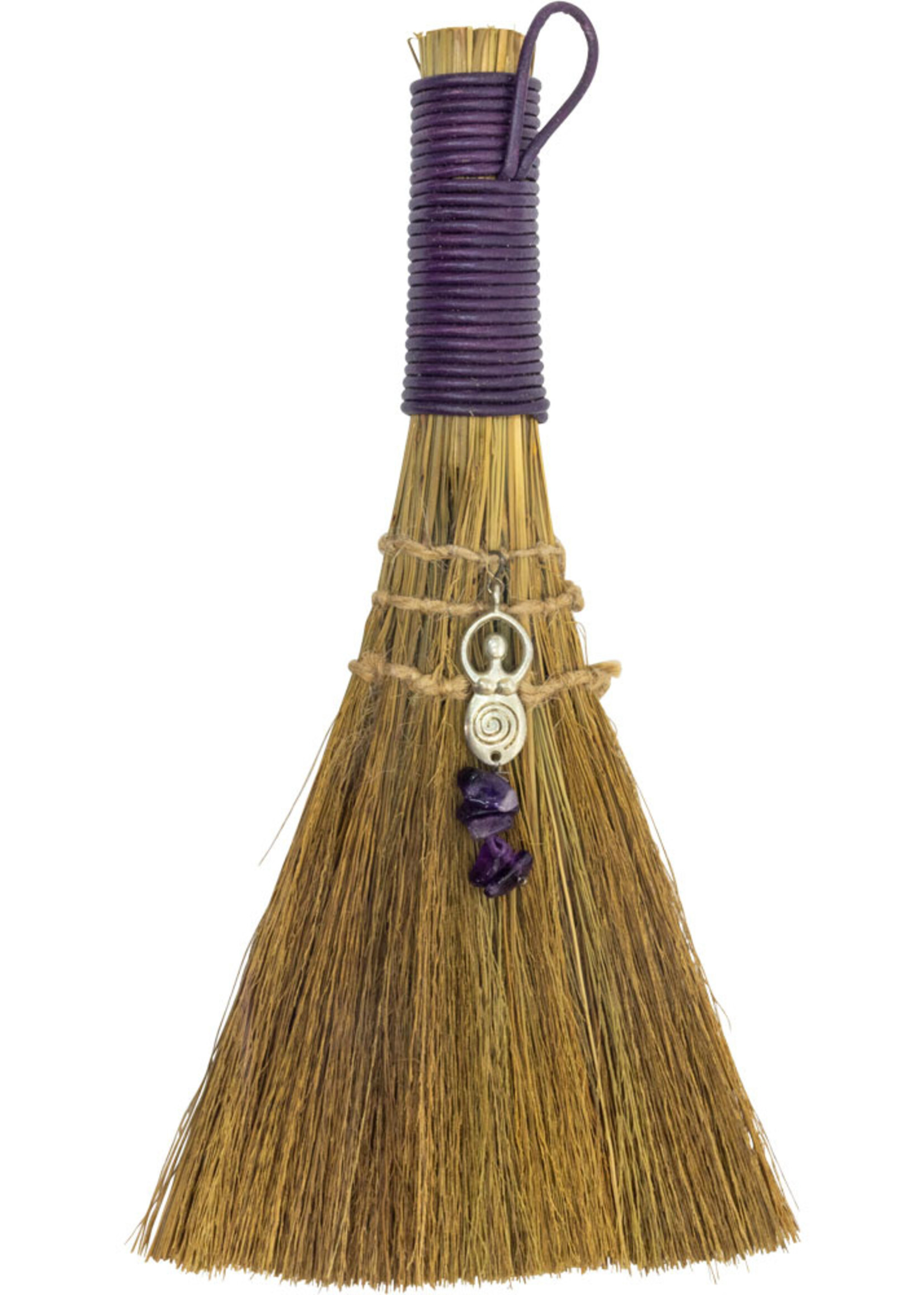 Wicca Broom- Goddess Amethyst