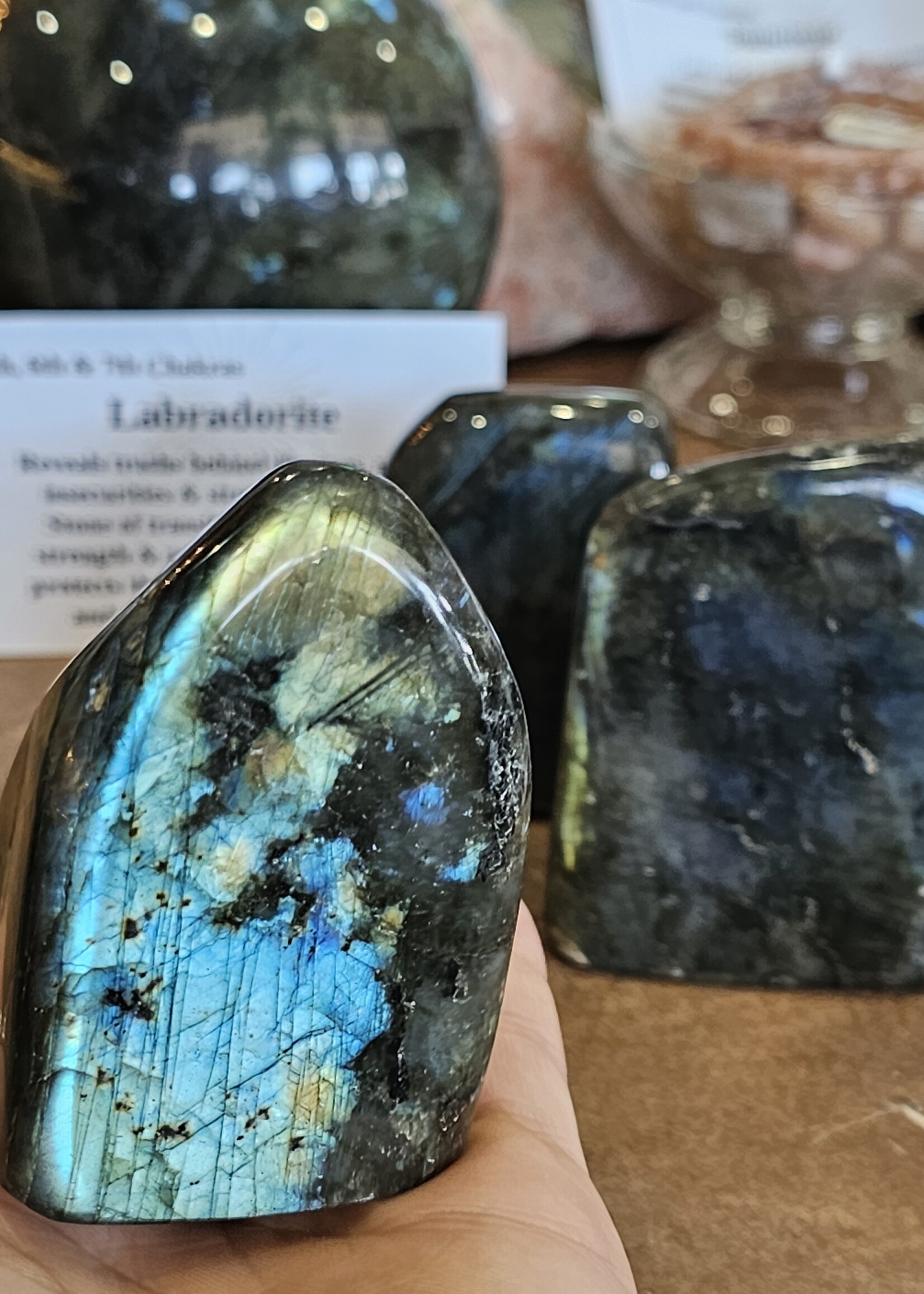 Labradorite Cut Base H2.5"x W2"x D1.5"