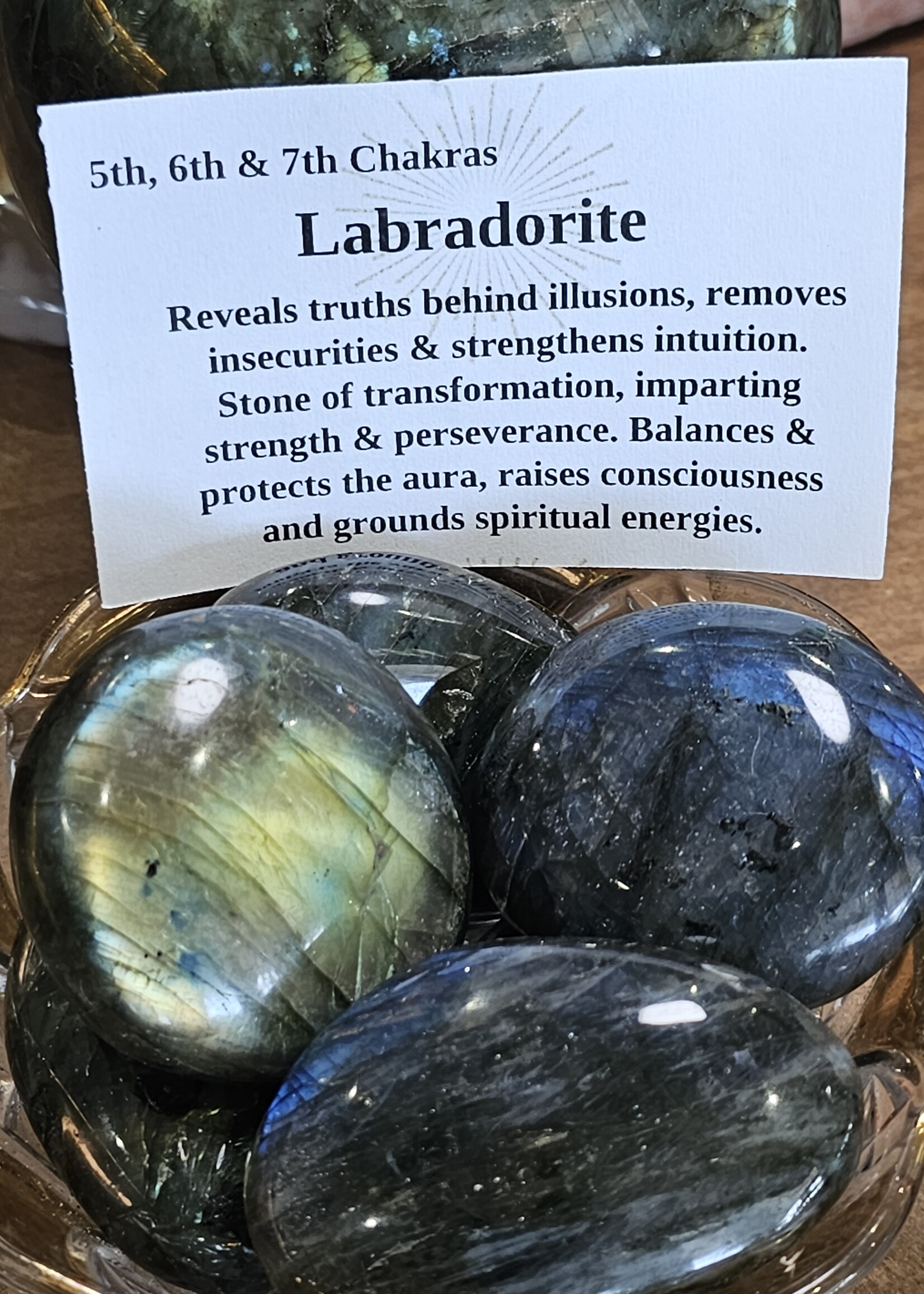Labradorite Palm Stone