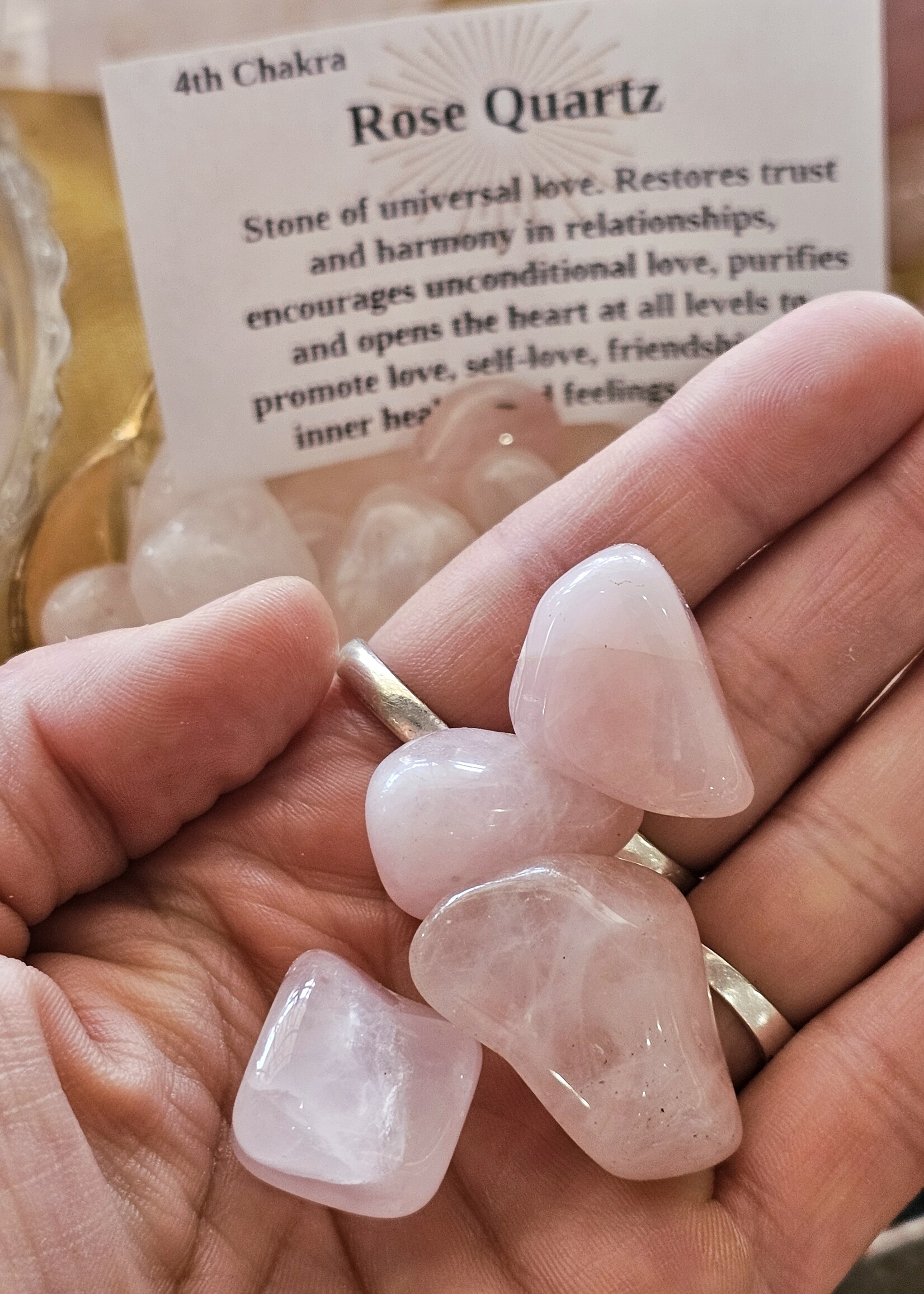 Rose Quartz Tumbled, Medium