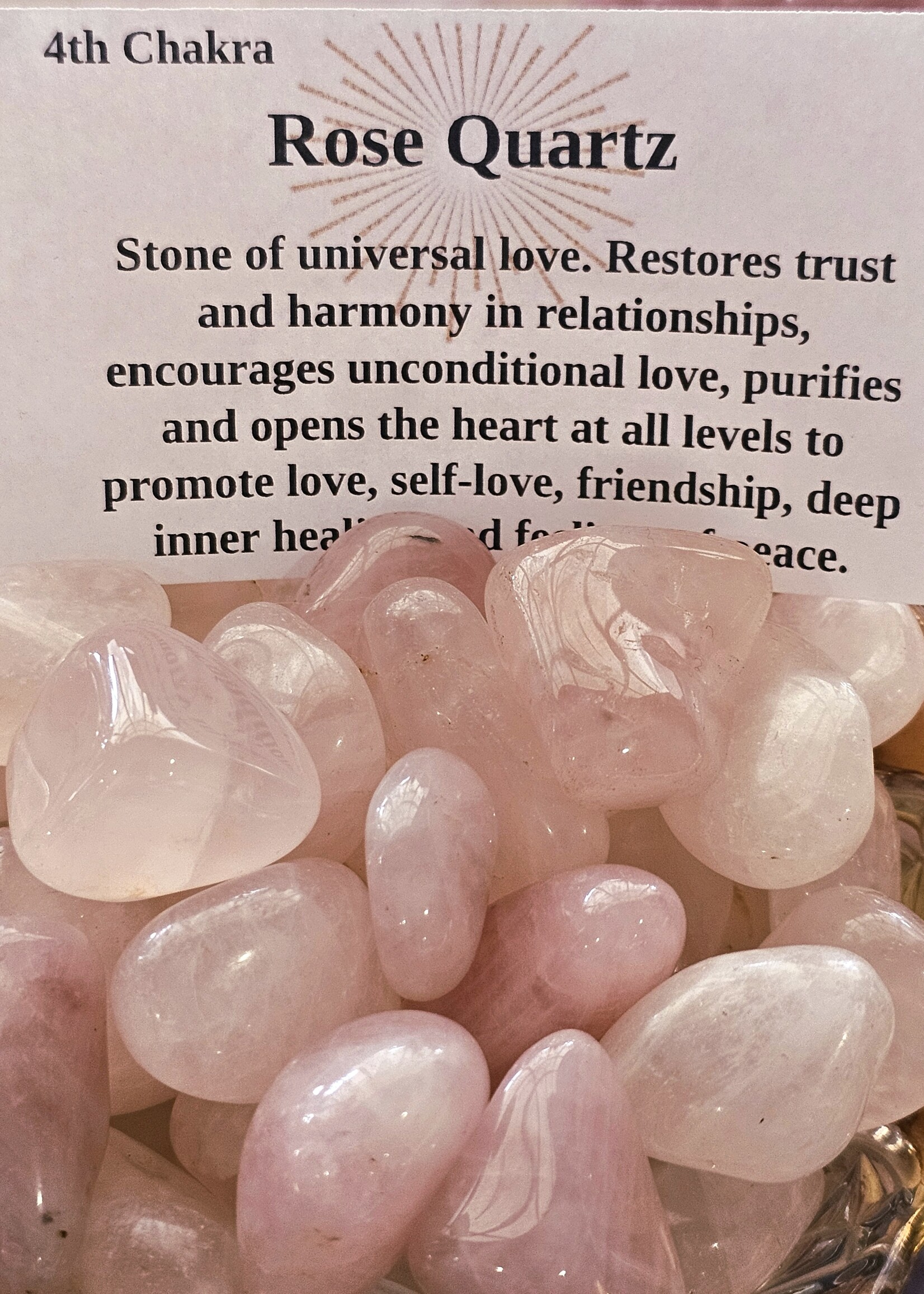 Rose Quartz Tumbled, Medium