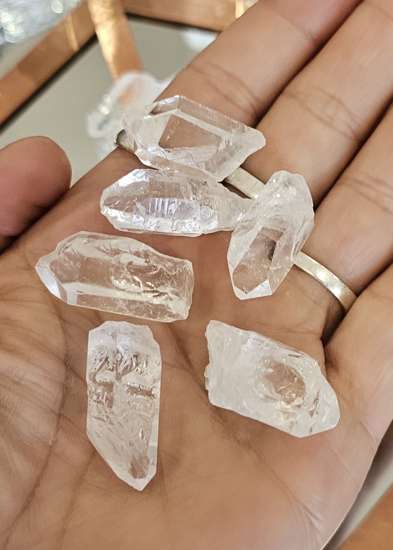 Set of 10: Brazil Quartz Points A Quality for Grids
