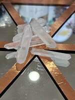 Set of 6 : Natural Quartz Point Double Terminated 1.5"-2" For Grids