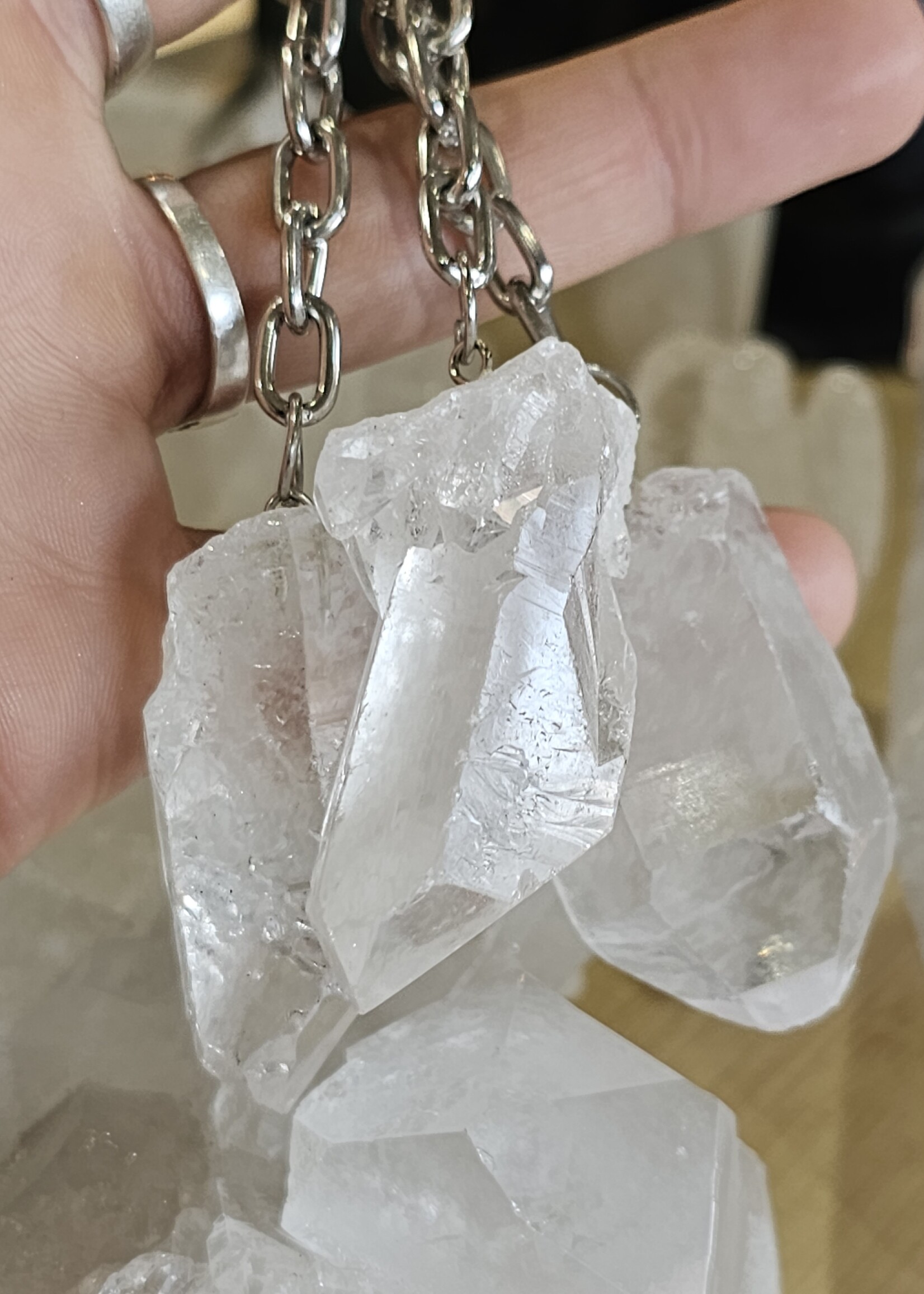 Quartz Point Keychain 2" x 1"