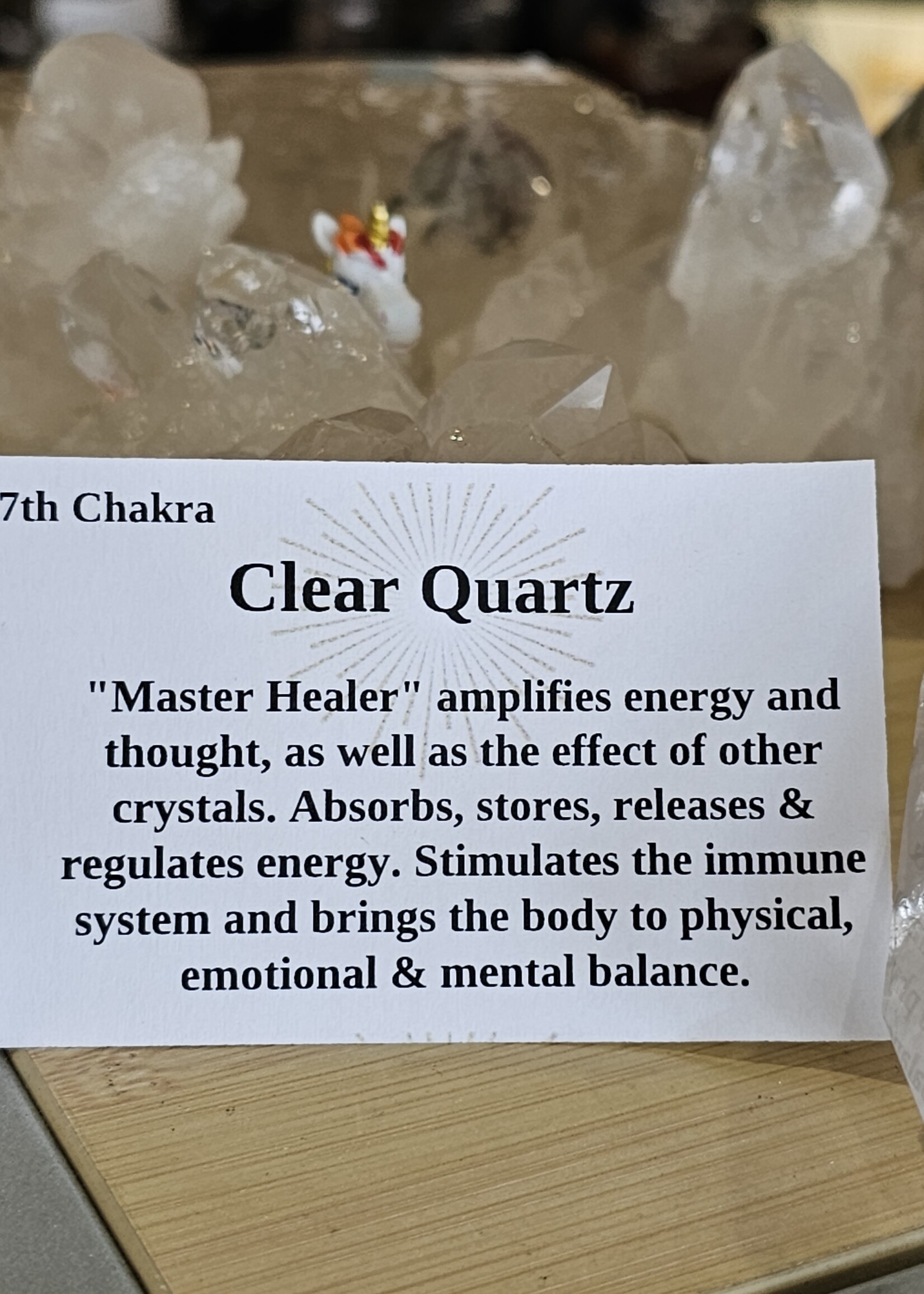 Quartz Point Keychain 2" x 1"