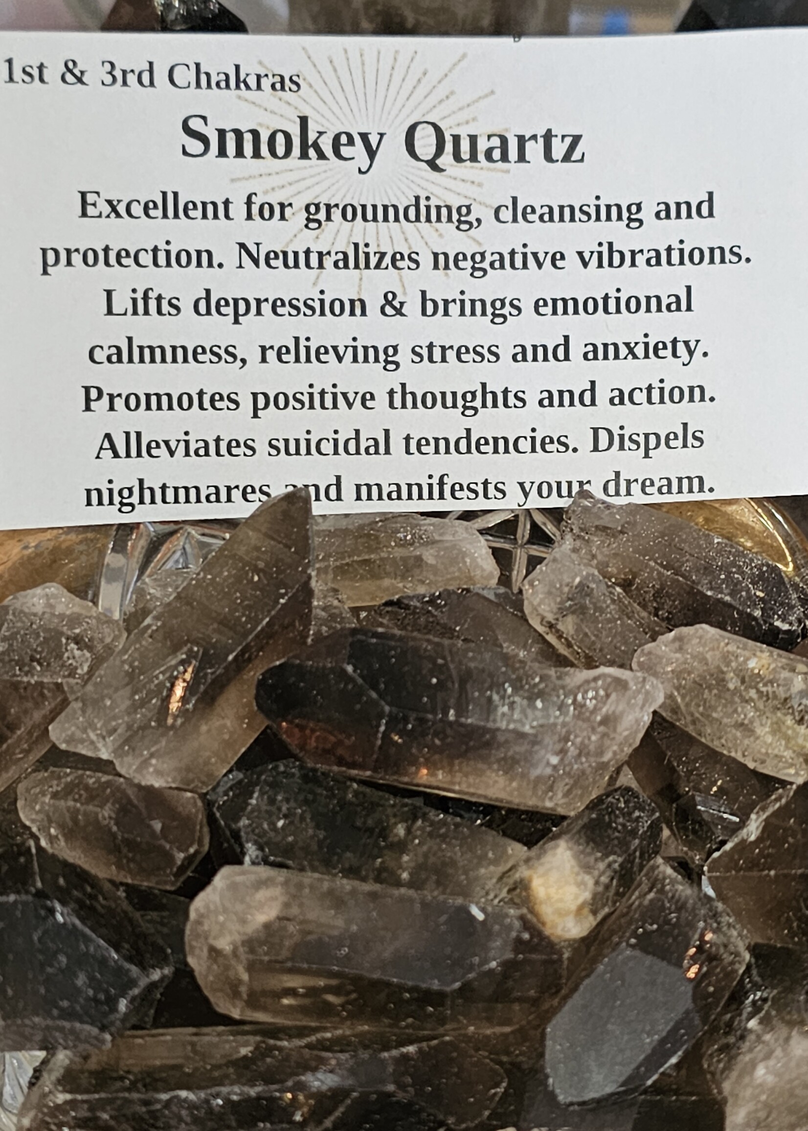 Smokey Quartz Point -Brazil 1.5-2"