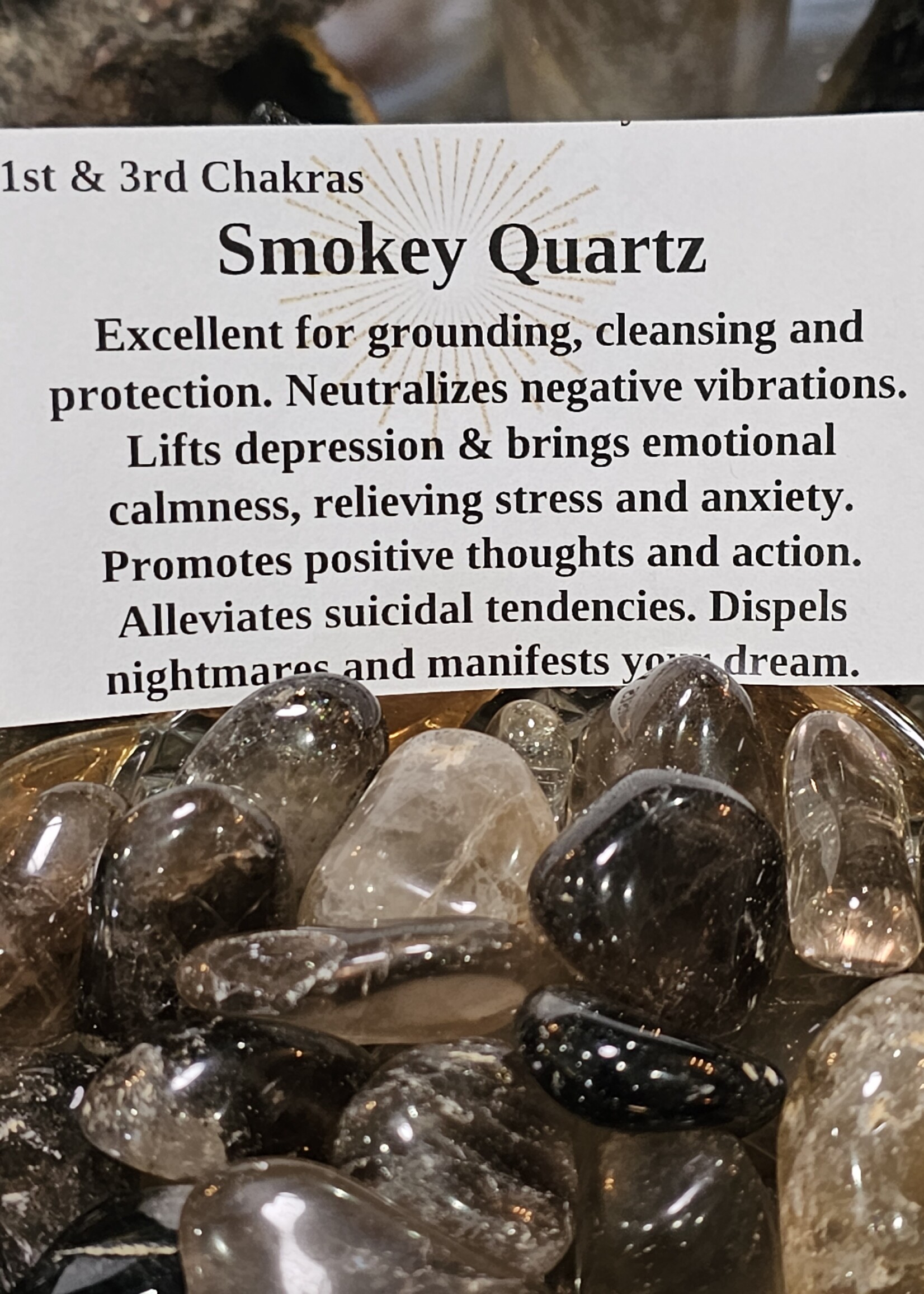 Smokey Quartz Tumbled Large