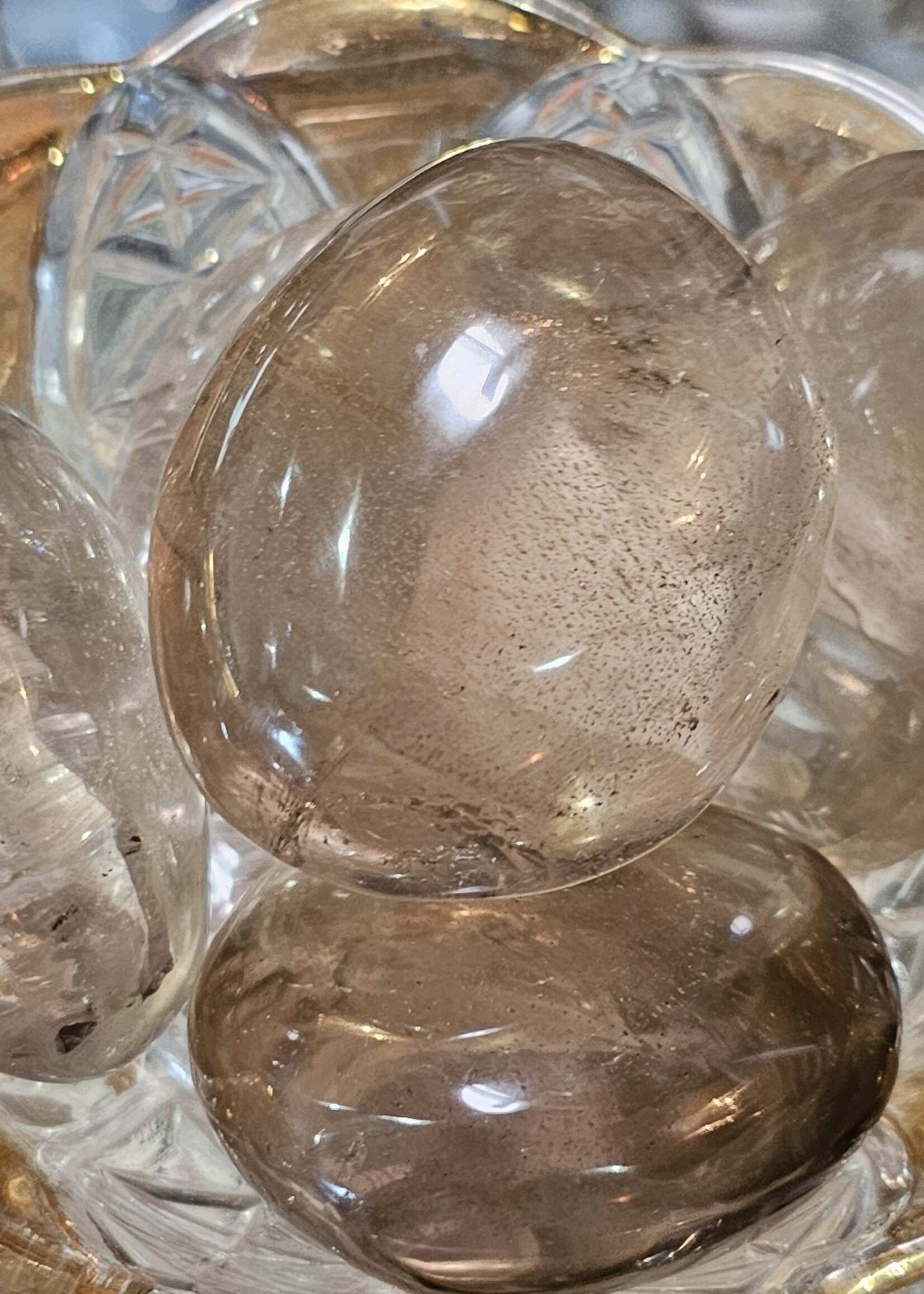 Smokey Quartz -Brazil Palm Stone  2"x2"