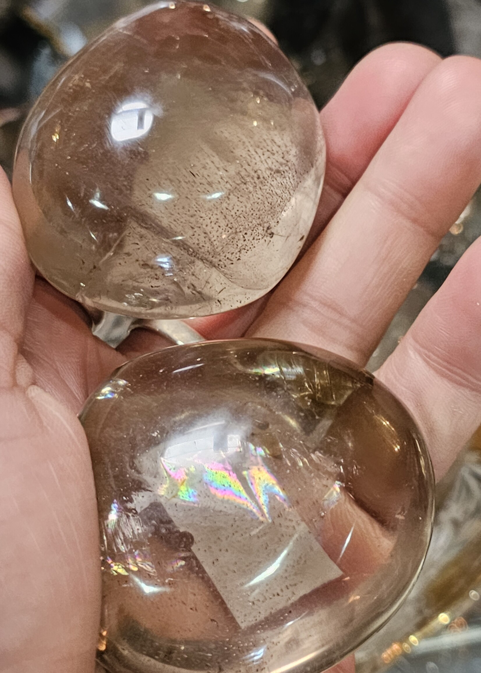 Smokey Quartz -Brazil Palm Stone  2"x2"