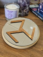 Antahkarana 5" Crystal Grid - On Wood Base