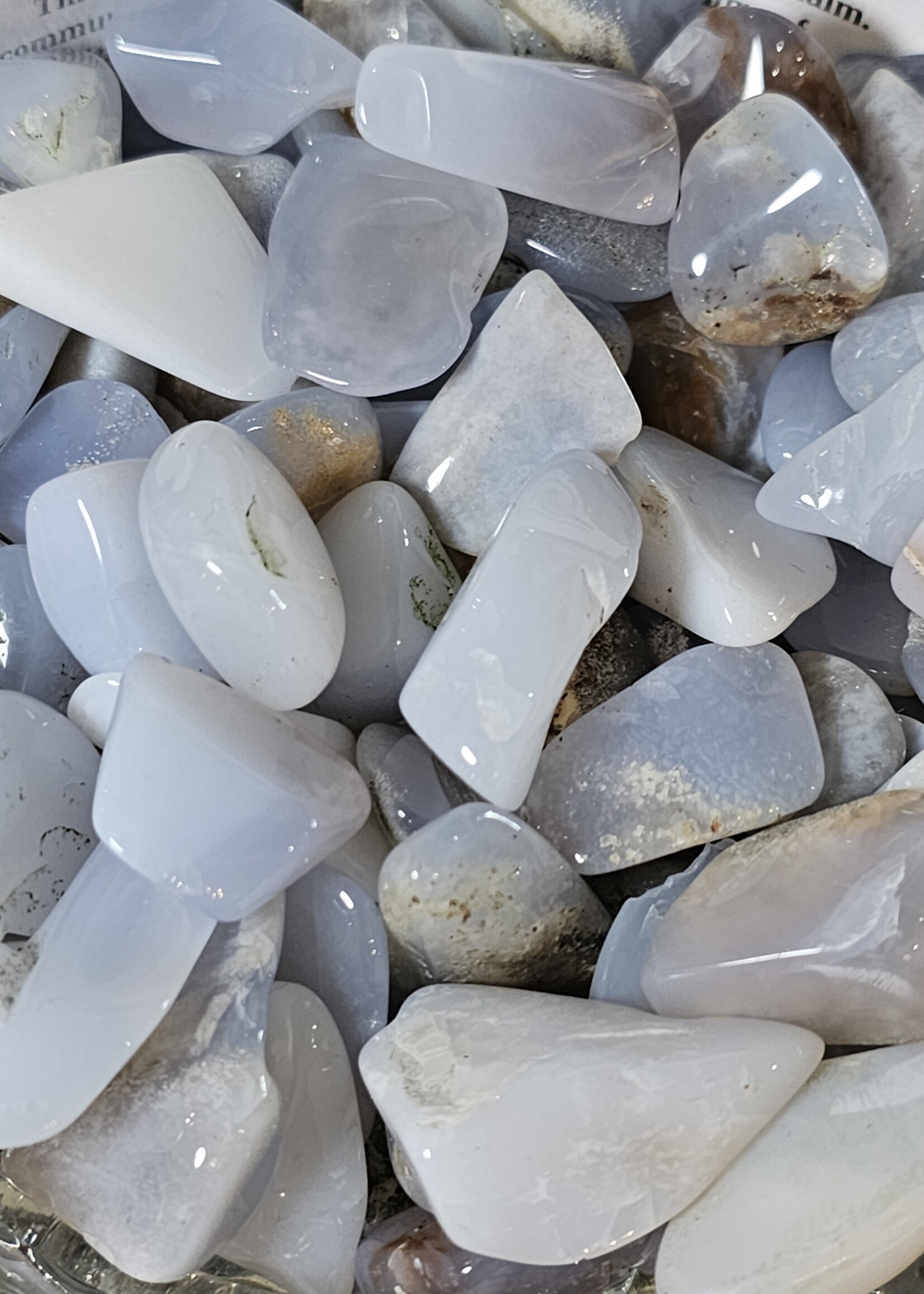 Blue Chalcedony Tumbled, Small