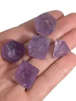 Amethyst Platonic Solid Set