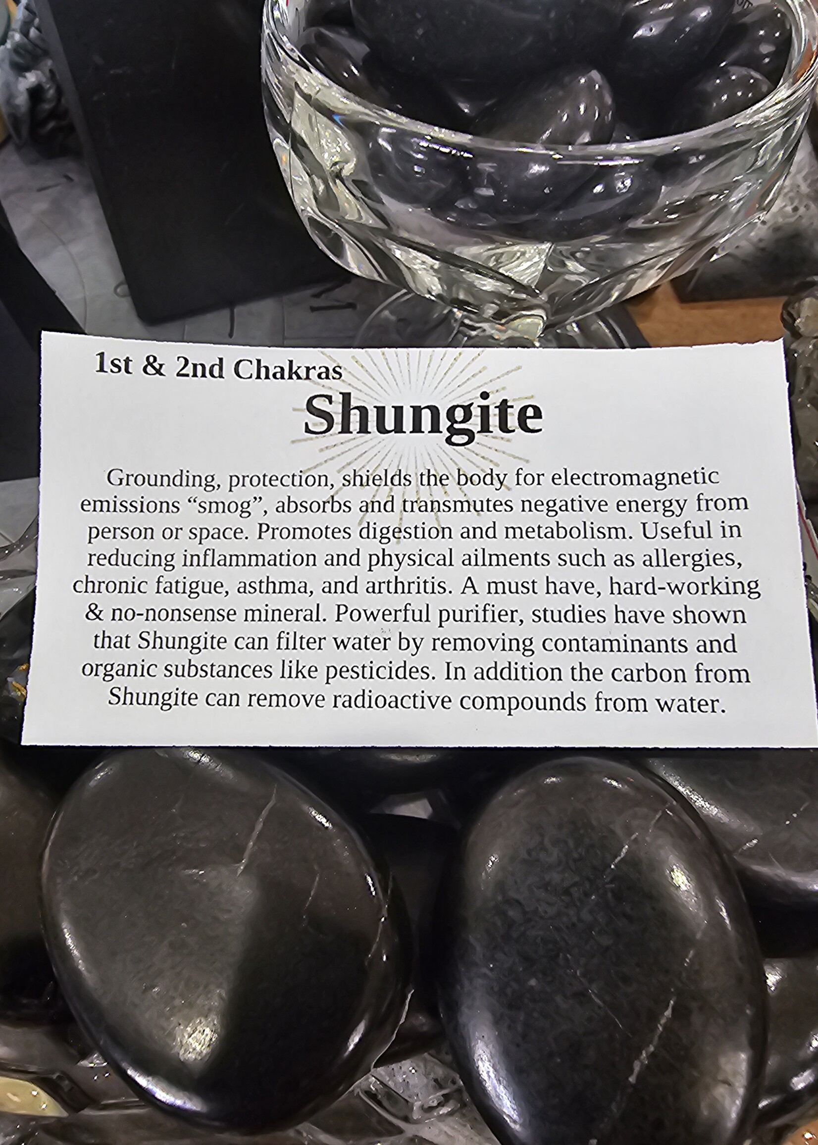 Shungite Palm 2x1.5x0.5 inch