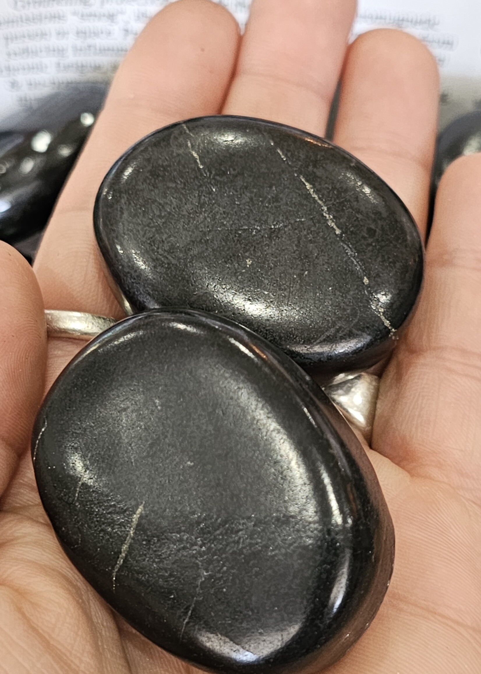 Shungite Palm 2x1.5x0.5 inch