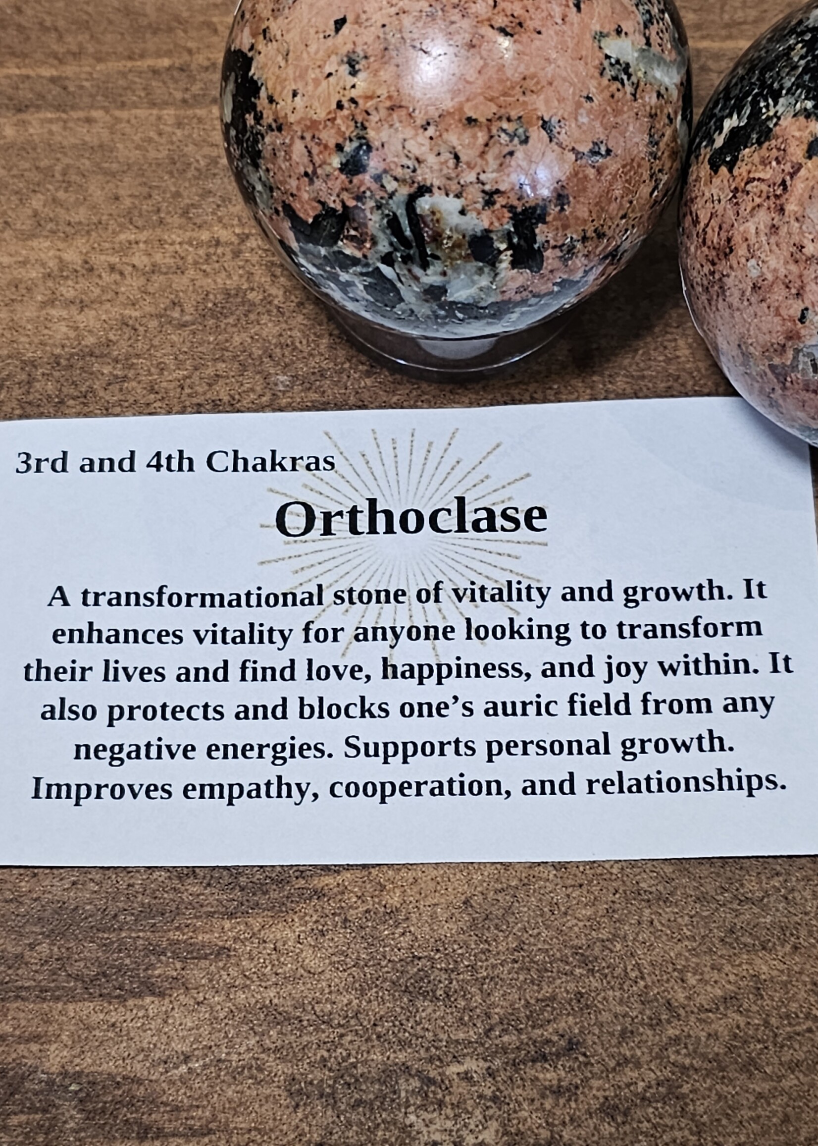Orthoclase Sphere 2"