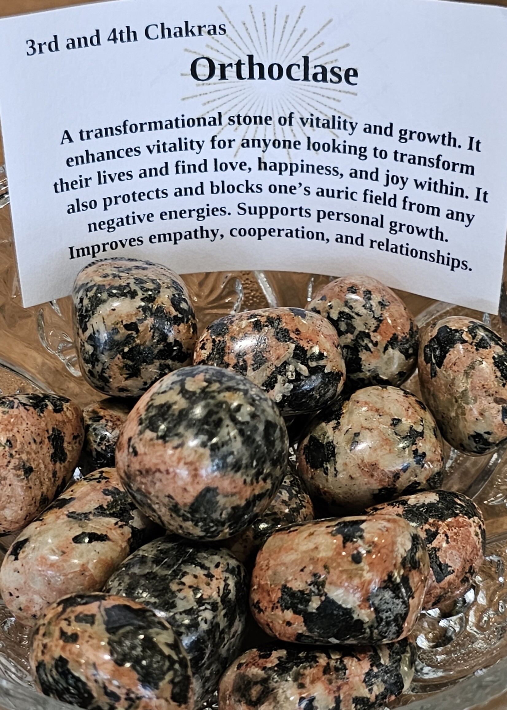 Orthoclase Tumbled, Medium