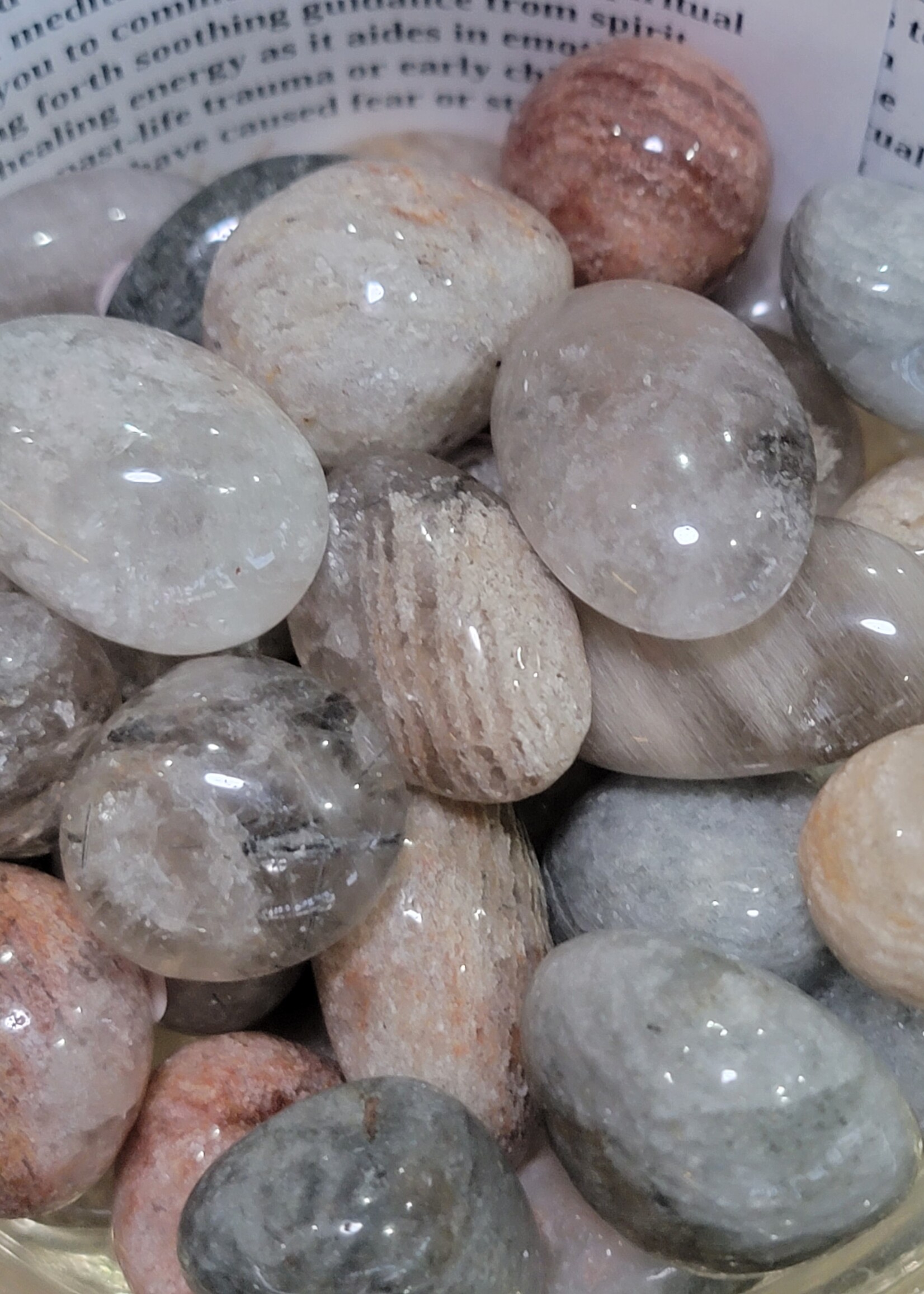 Lodolite / Garden Quartz Tumbled, Medium