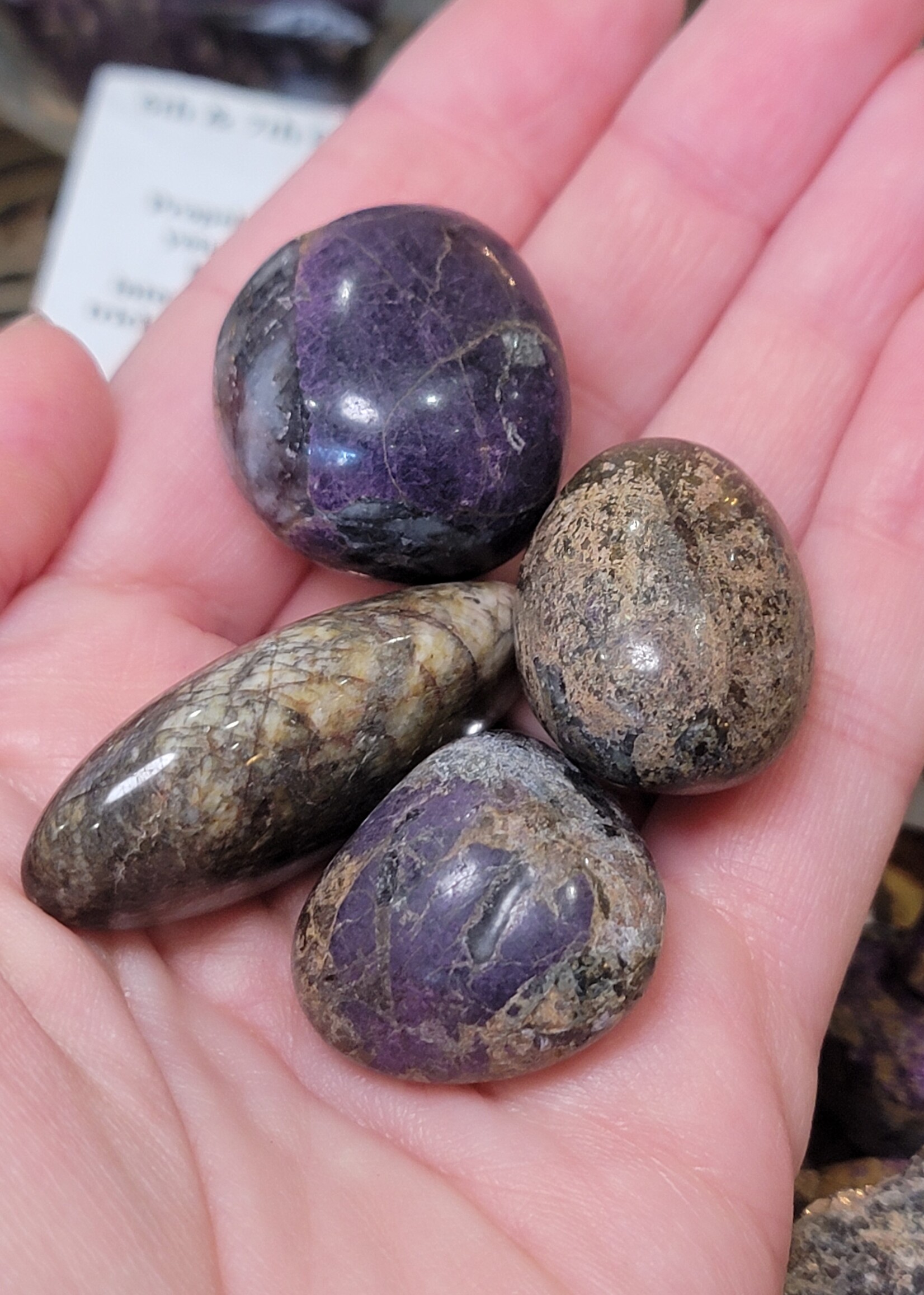 Purpurite  Heterosite Tumbled