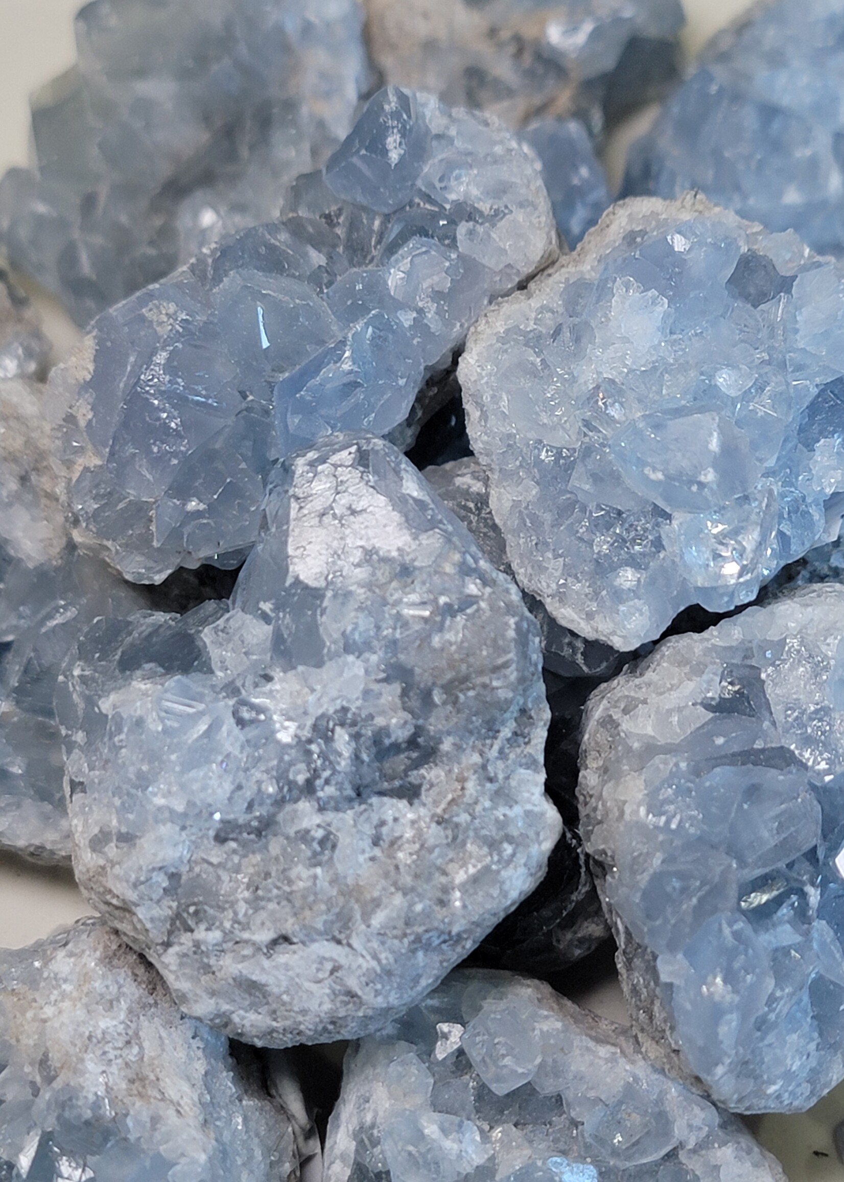 Celestite, Natural Rough 1-2 inch