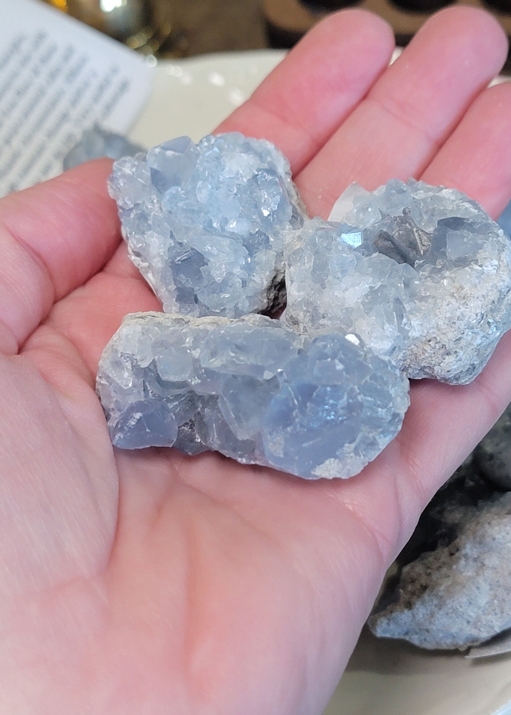 Celestite, Natural Rough 1-2 inch