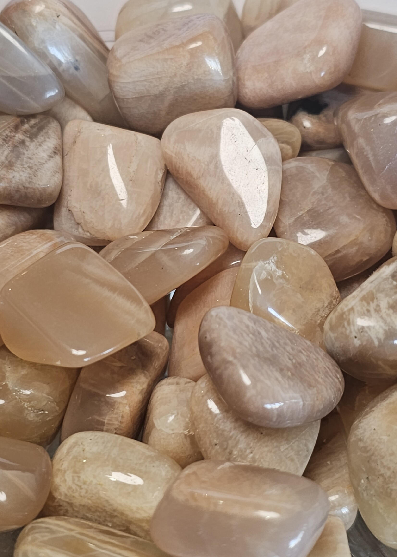 Peach Moonstone Tumbled